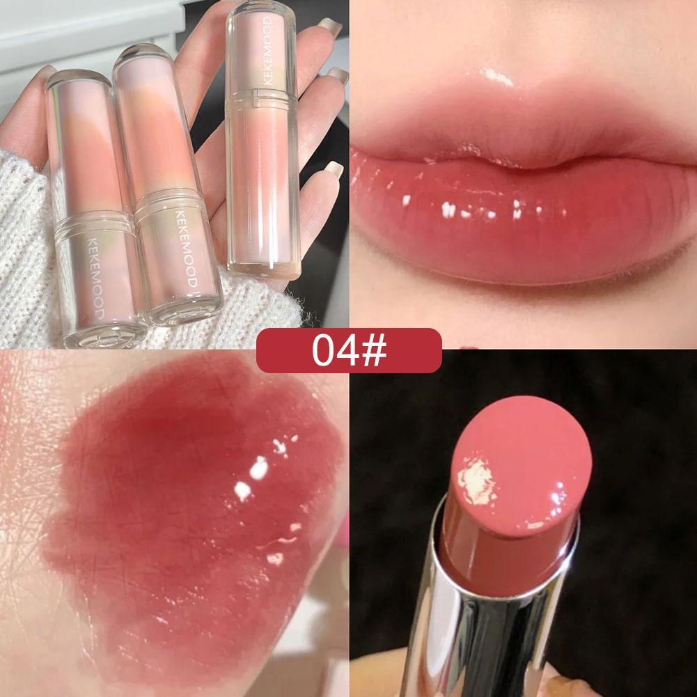 Best of Jelly Lipstick For Kekemood Moisturizing Mirror Water Light Solid Lip Gloss Glass Tea Red Brown Lip Glaze Tint Makeup Cosmetics Reviews & Tips