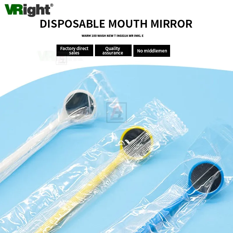 Best of 100pcs Dental Single Mouth Mirrors With Handle Disposable Plastic Oral Mirror Tooth Whitening Tool Dentist Products Dentistry Reviews & Tips