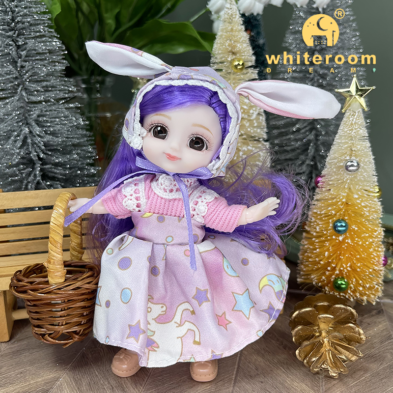 Neue Kawaii 1/12 Baby Tasche Puppe 10cm Ob11 Puppen Mit Kleidung Outfit Kleid Überraschung Bjd Puppen Figur Aktion Spielzeug für Mädchen Geschenke – Detail 33