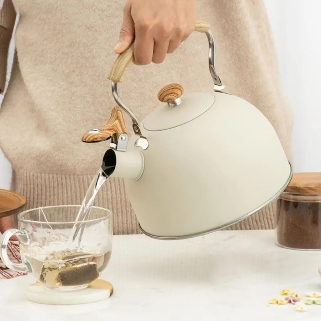 Stainless Steel Whistling Kettle Household for Boiling Water Travel Cookware Coffee Teapot