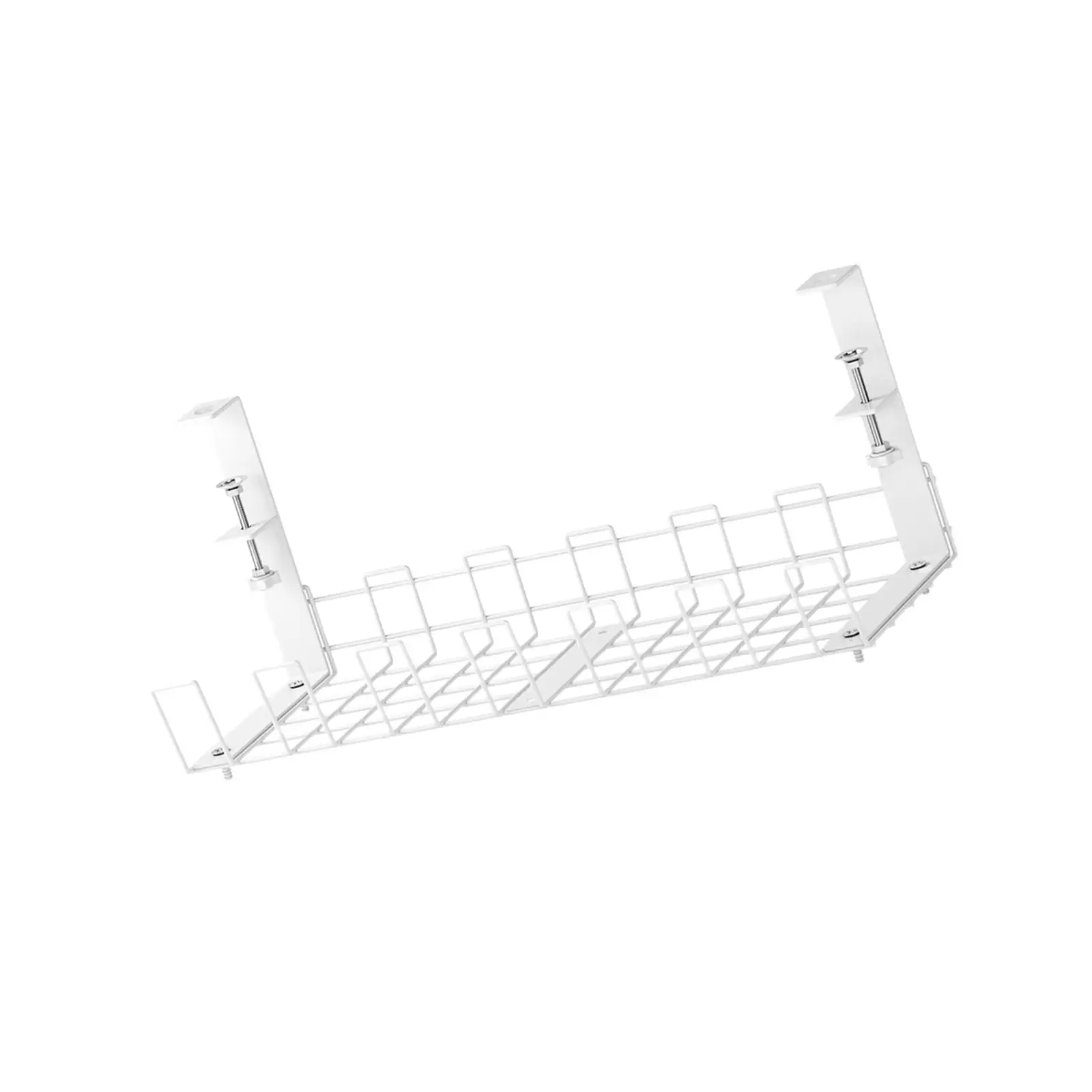 Wire Storage Rack Super Sturdy Storage Cable Ties Reusable Container Management Tray Desk Cable Tray Cable Organizer for Office