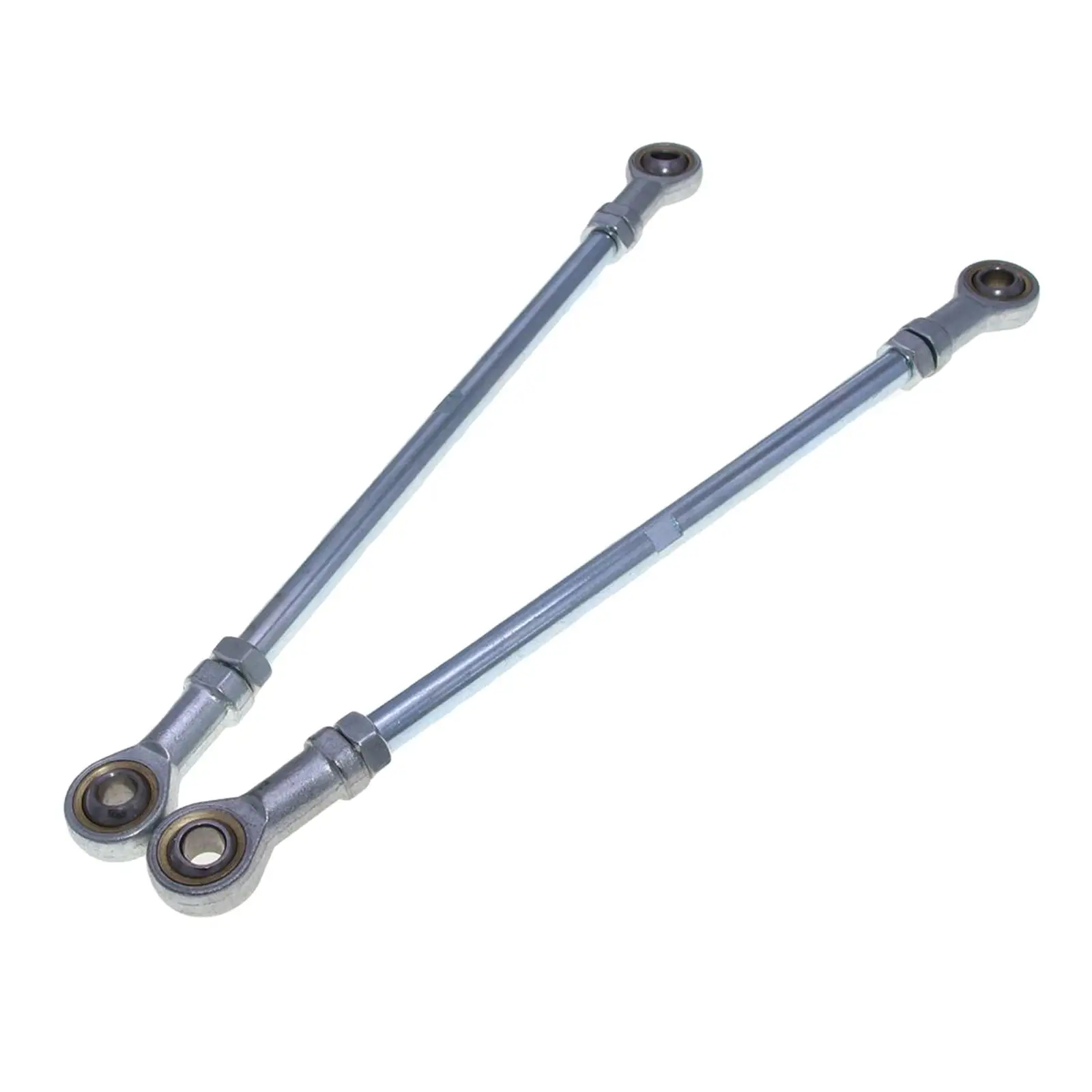 2x M10 Metal Bolt Tie Rod Ball Joiner Short Pull Rod Aluminum Steering Tie Rod