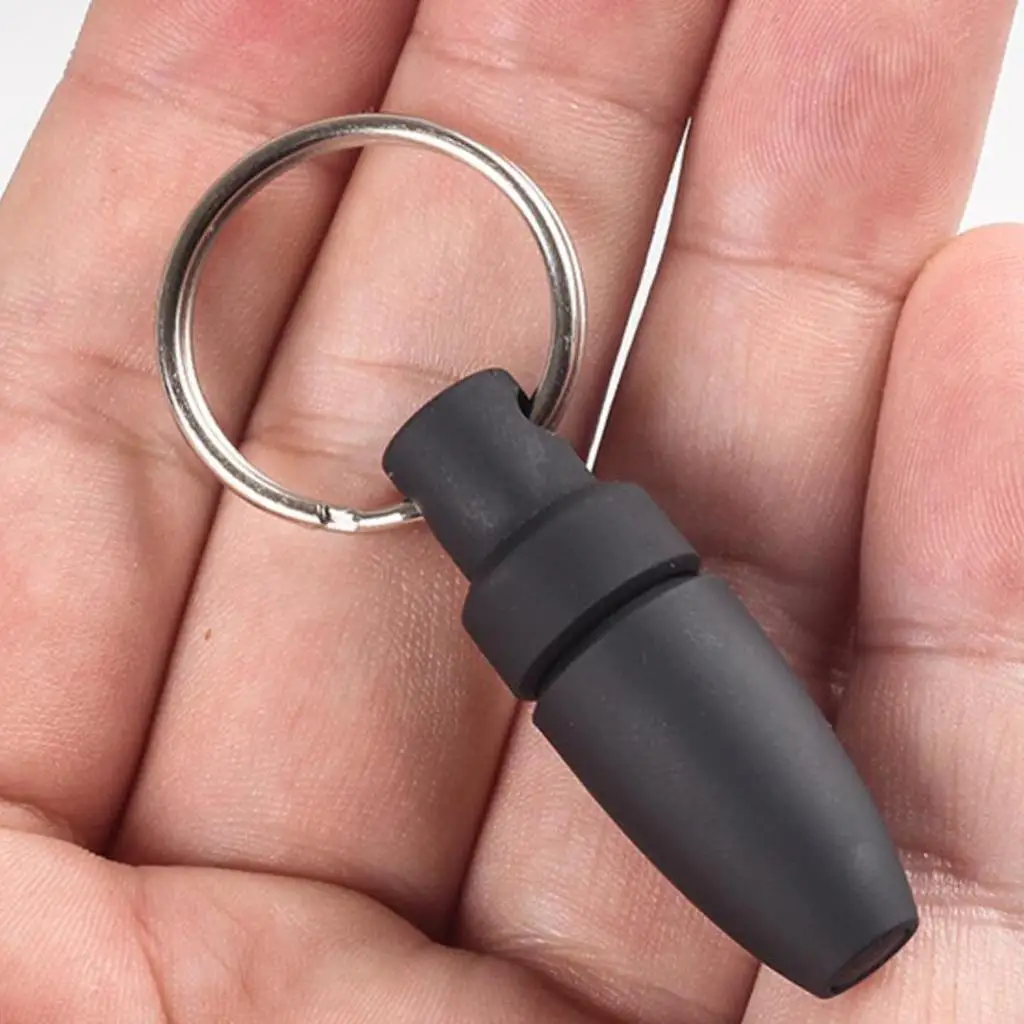  Black Cigar Puncher Keychain Cutter Opener Travel Present Accessories