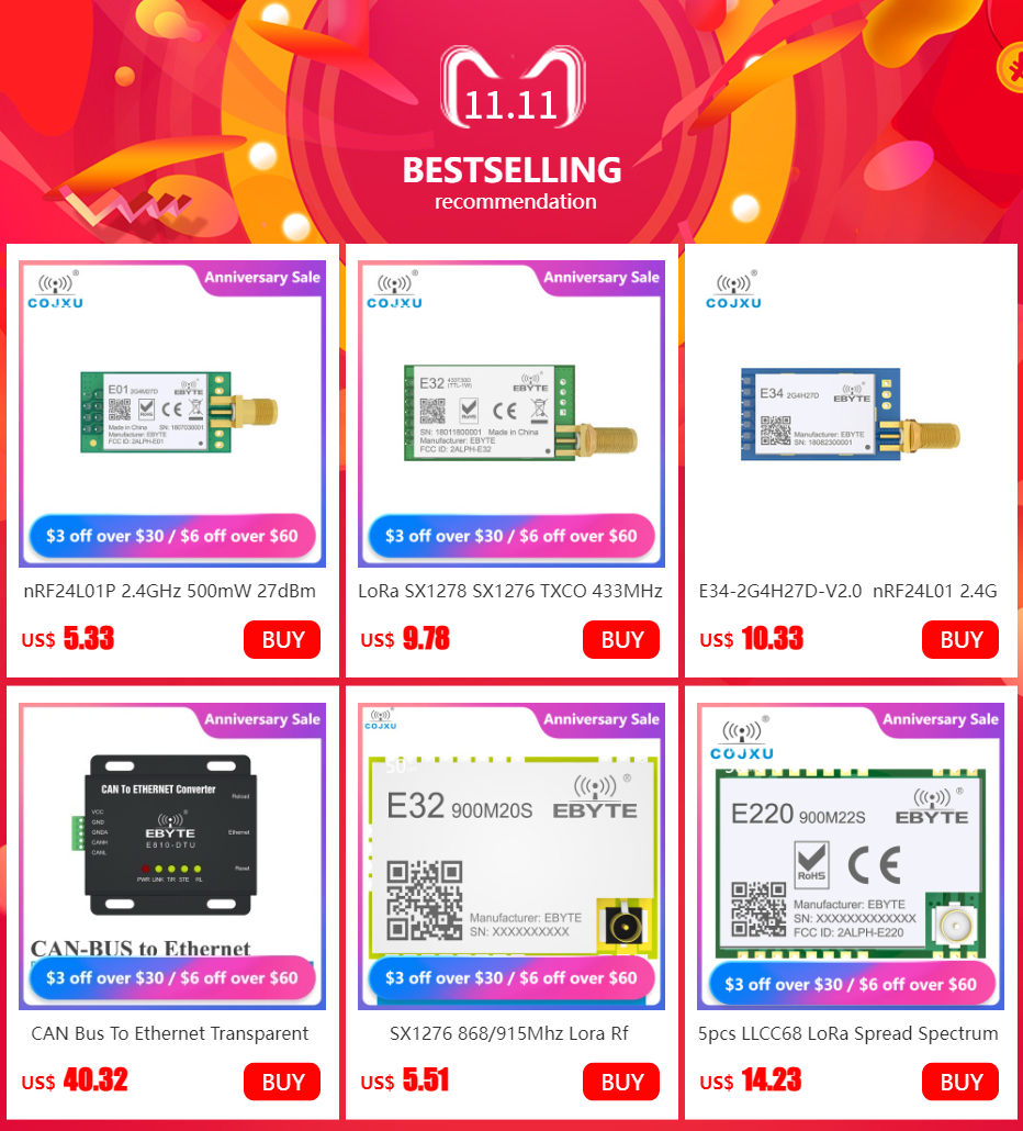 lorawan lora tcxo transceptor sem fio spi smd ebyte transmissor receptor módulo rf