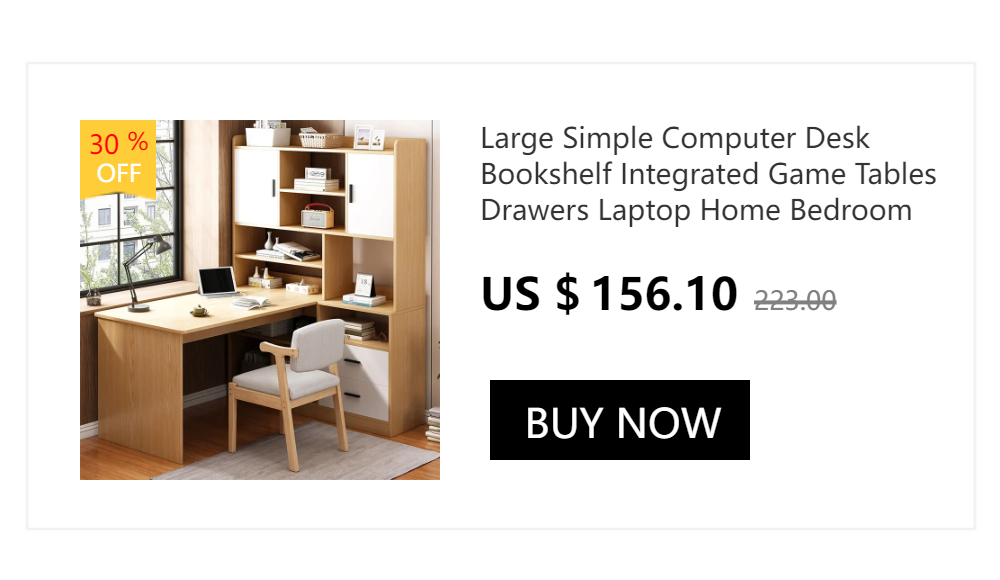 Computer Desk Bookshelf Integrated Shelves Drawers Large Laptop Home Bedroom Student Study Writing Desk Simple Office Table