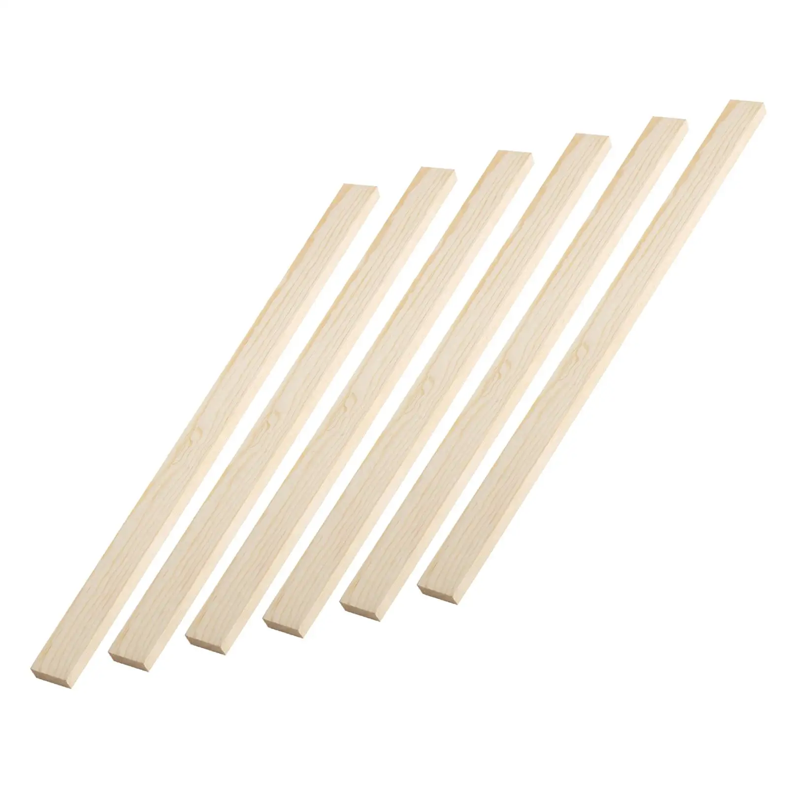 6Pcs Length 40cm Wooden Rolling Pin Guides Measuring Dough Strips for Dough Thickness
