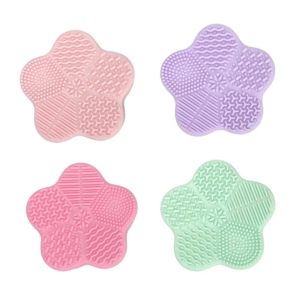 Cosmetic Brush Cleaning Pad and Foam Sponge Easy to Clean for Ladies, Wives, Girls Gifts High Efficient Wet Dry Cleaning Premium