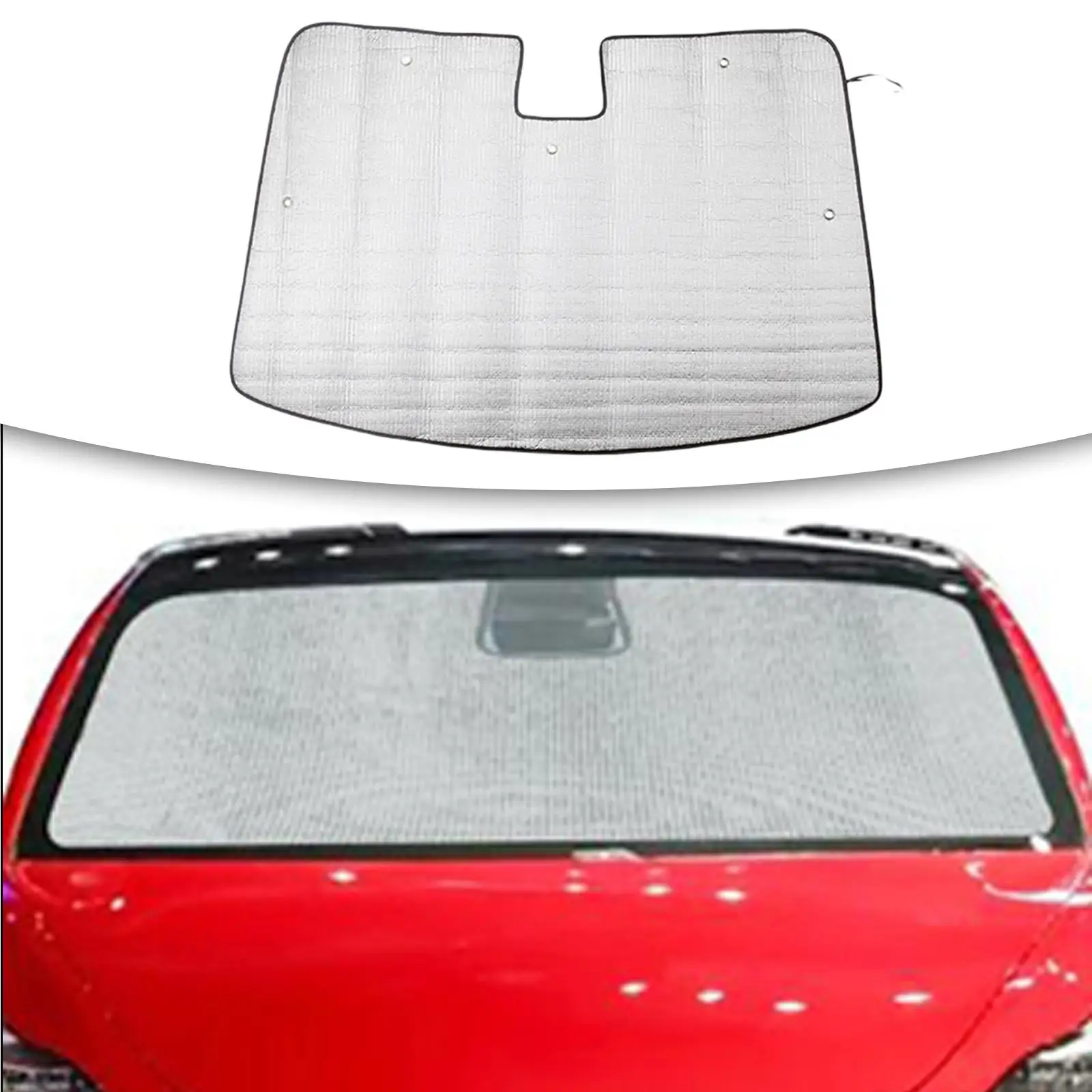 Car Windshield Sunshade Sun Visor Foldable Assembly Sun Shade Shield Cover Reflector Fit for Tesla Model 3 17-19 Front Window