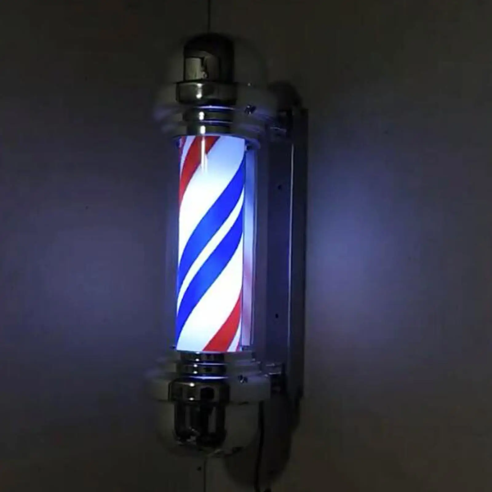 Hair Salon  LED Strips Outdoor Lighting Rotating Barber Pole Light