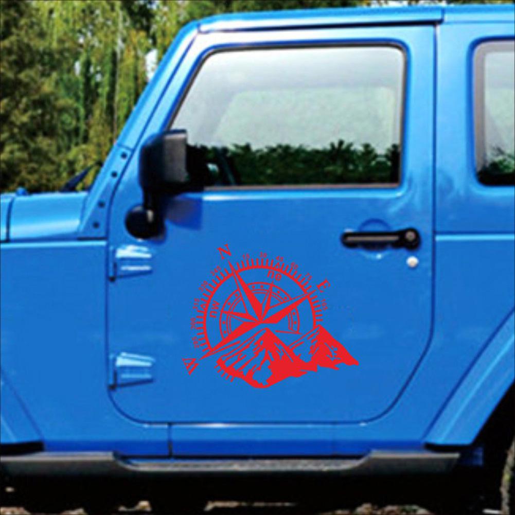 Autoaufkleber 4x4 Kompass Blatt Navigate Mountain Offroad Wasserdichter selbstklebender Vinyl-Aufkleber, 48 * 32 cm – Detail 7