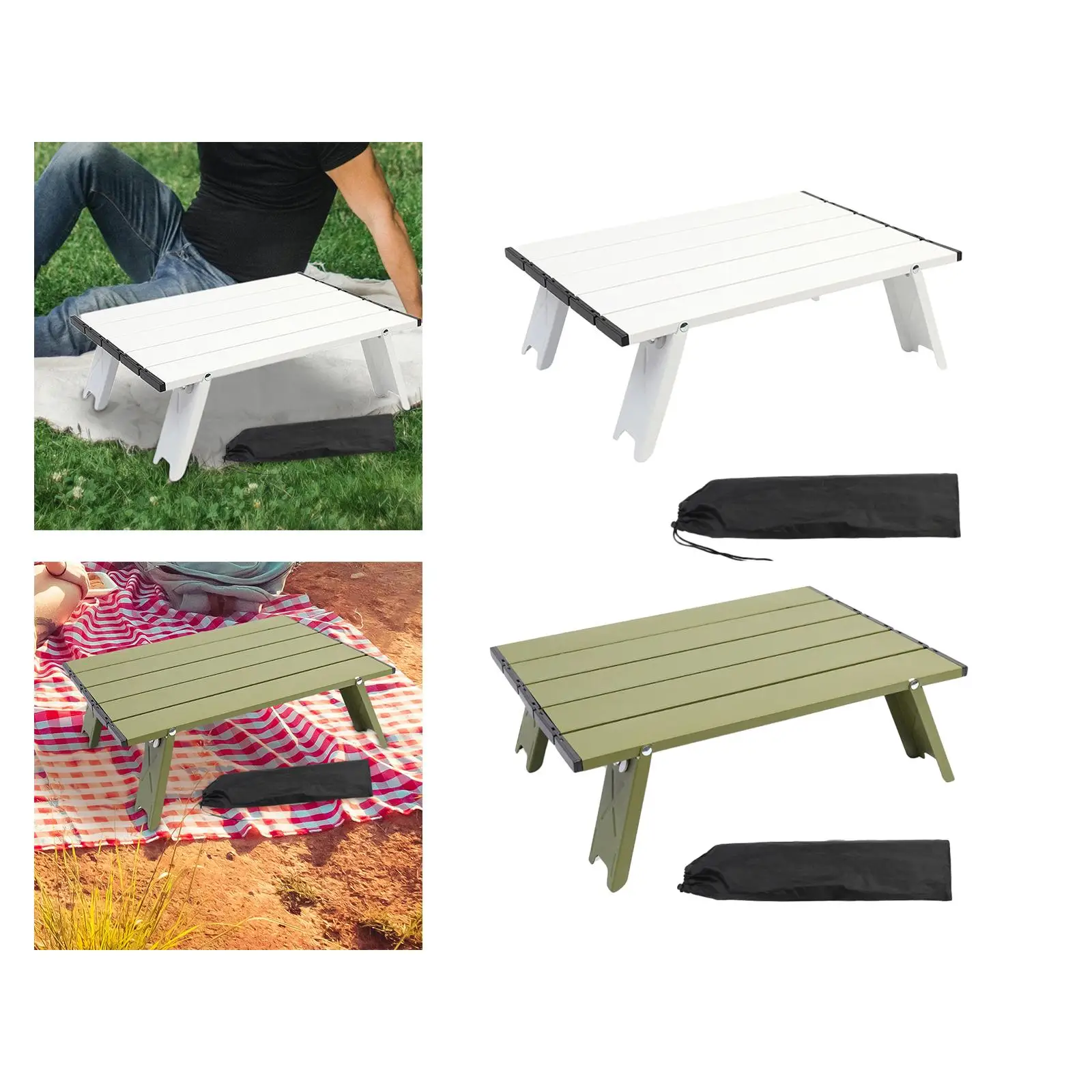 Folding Camping Table Collapsible Computer Desk for Climbing Fishing Outdoor