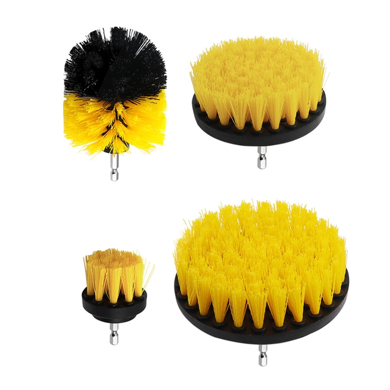 Description Picture 2 of itemElectric Drill Brush Kit Round Plastic Scrubber Brushes for Kitchen Grout Floor