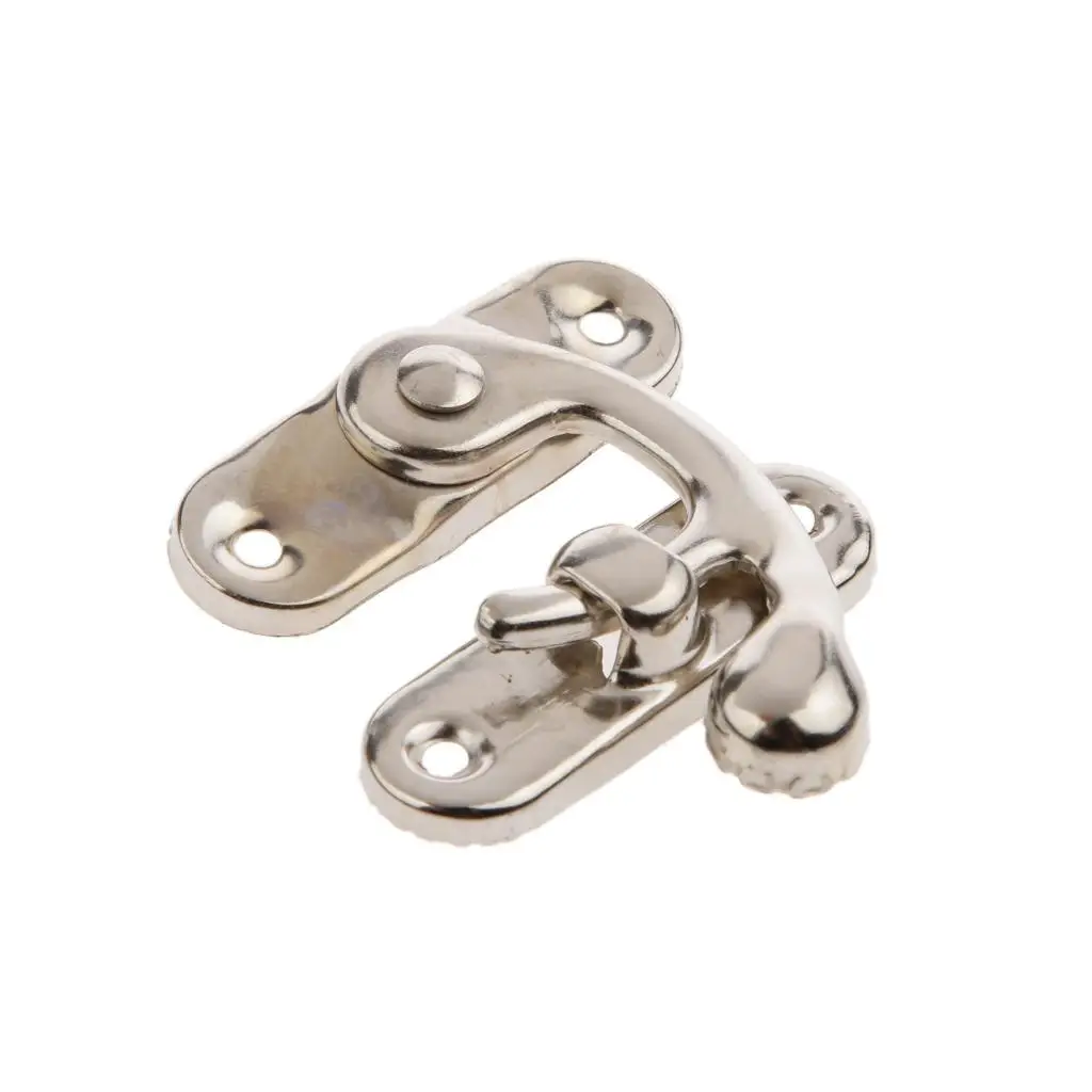 Set of 5 Zinc Alloy Horn Lock Clasp Hasp for Wooden Jewelry Box Case