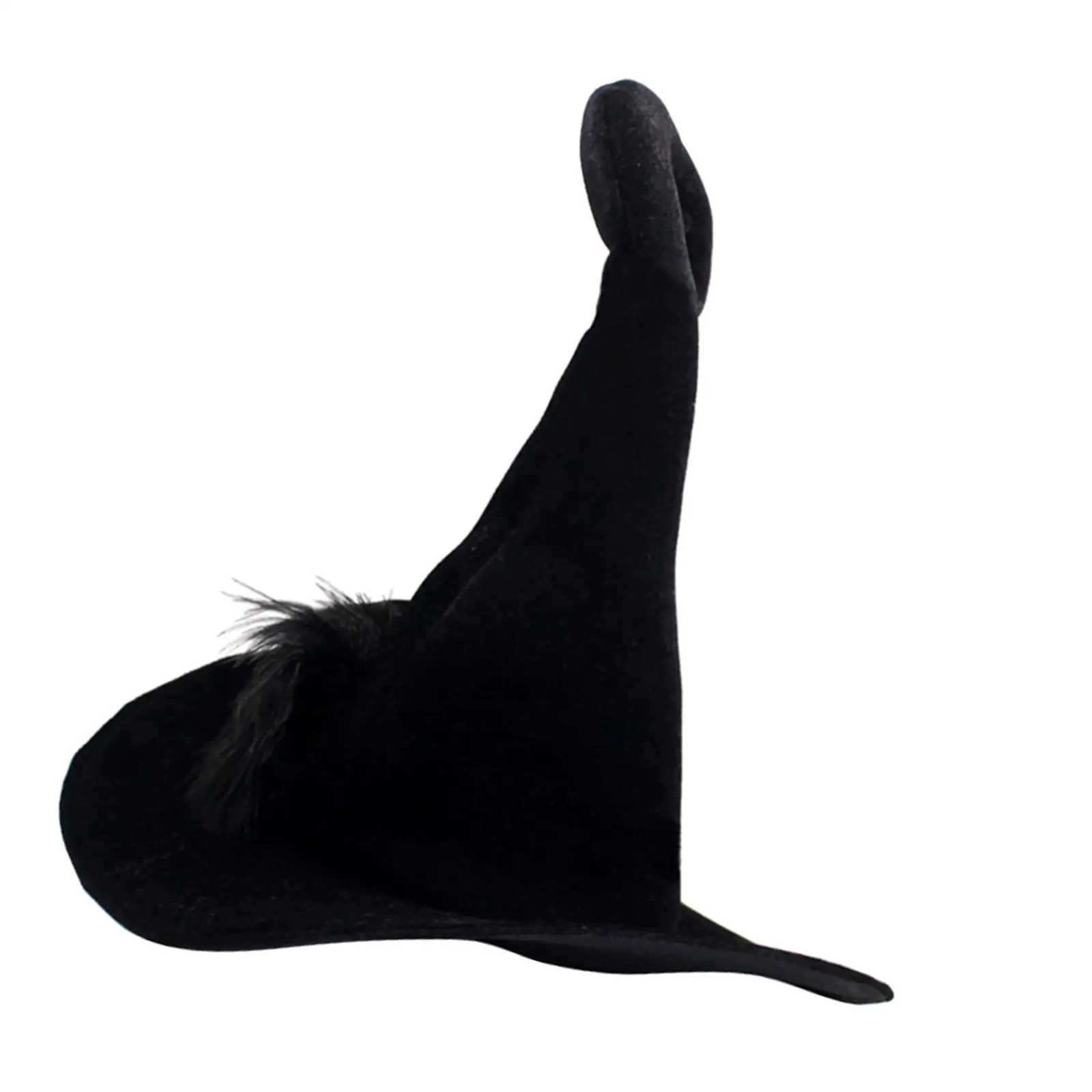 Halloween Witch Hats Character Adult Witches Wide Brim Velvet for Carnivals