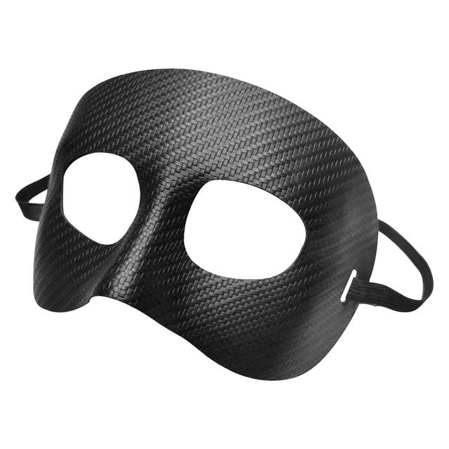 Black Basketball Face Nose Guard Shatterproof PVC with Padding