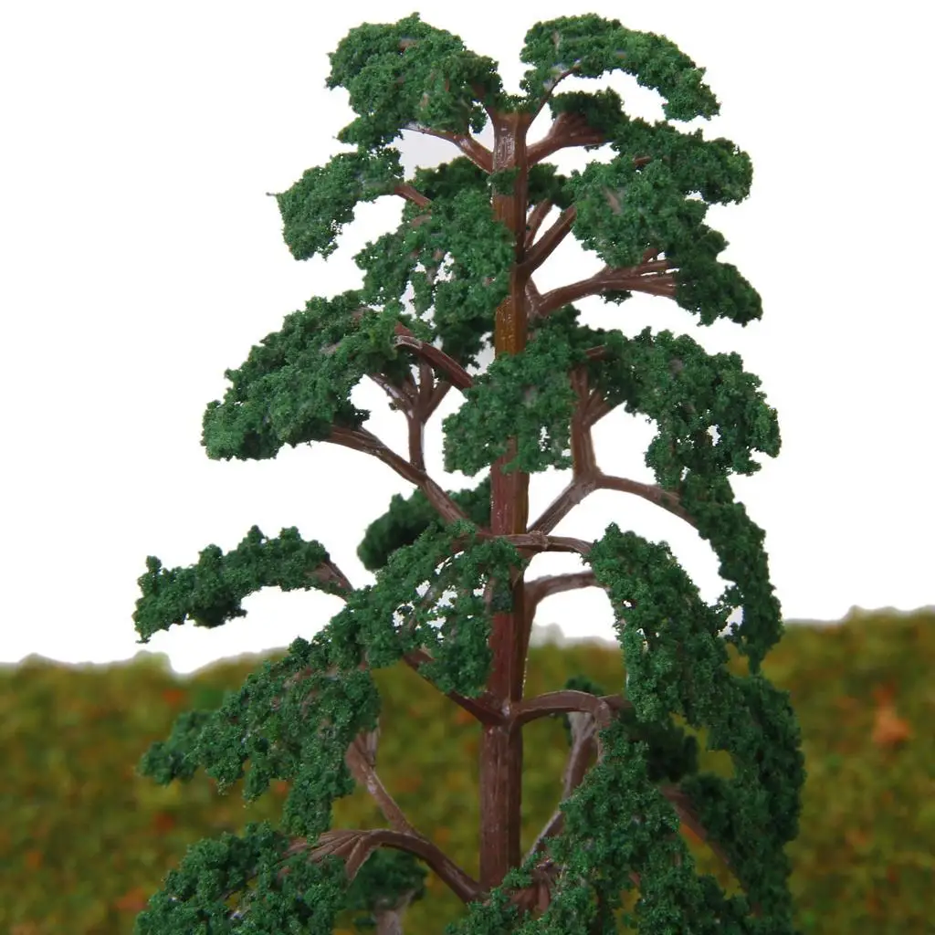 5pcs 14cm model pine for architecture train railroad wargame scenery