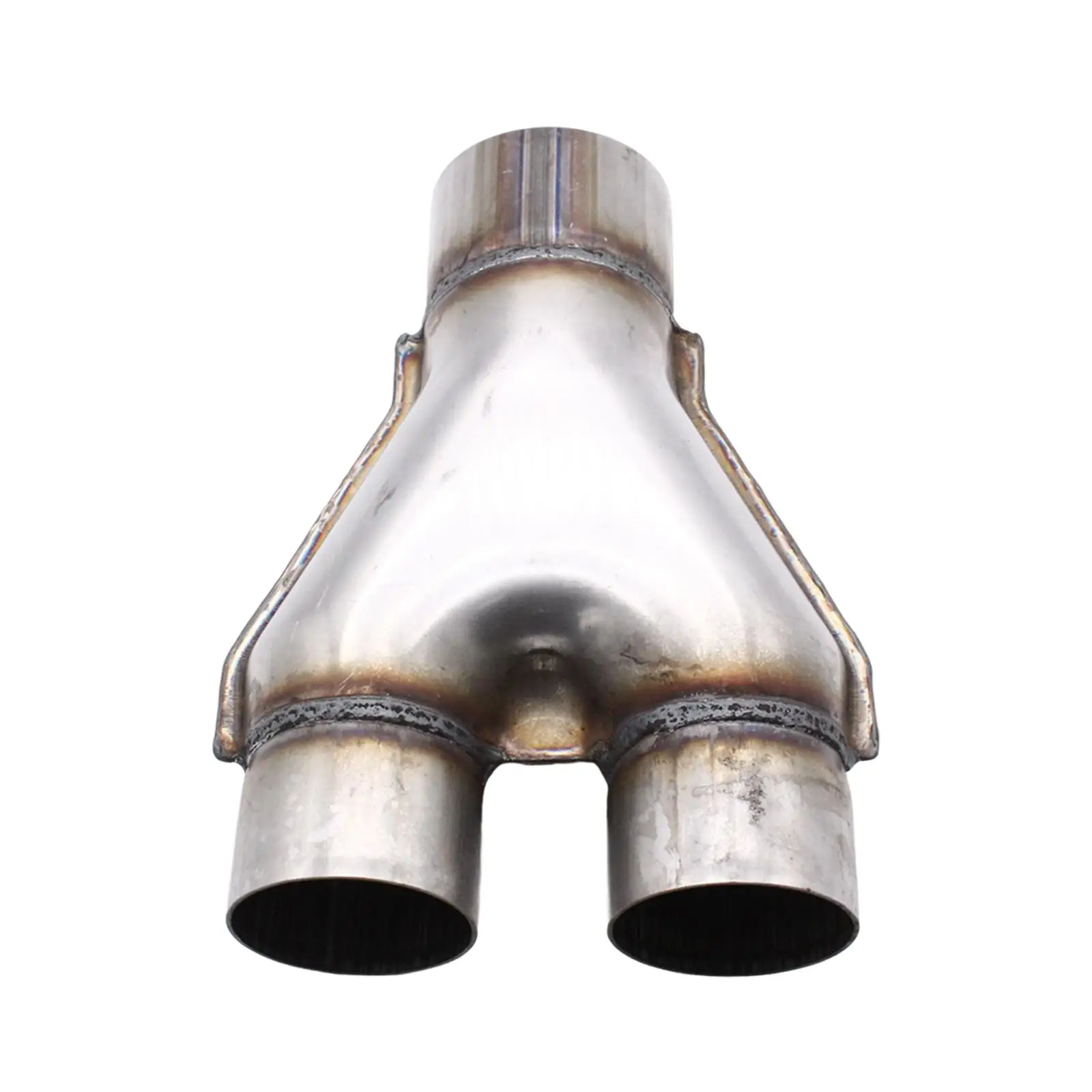 3inch Single to 2 1/2inch Dual Exhaust Adapter Y Pipe Easily Install Sturdy Automotive Accessories Length 10