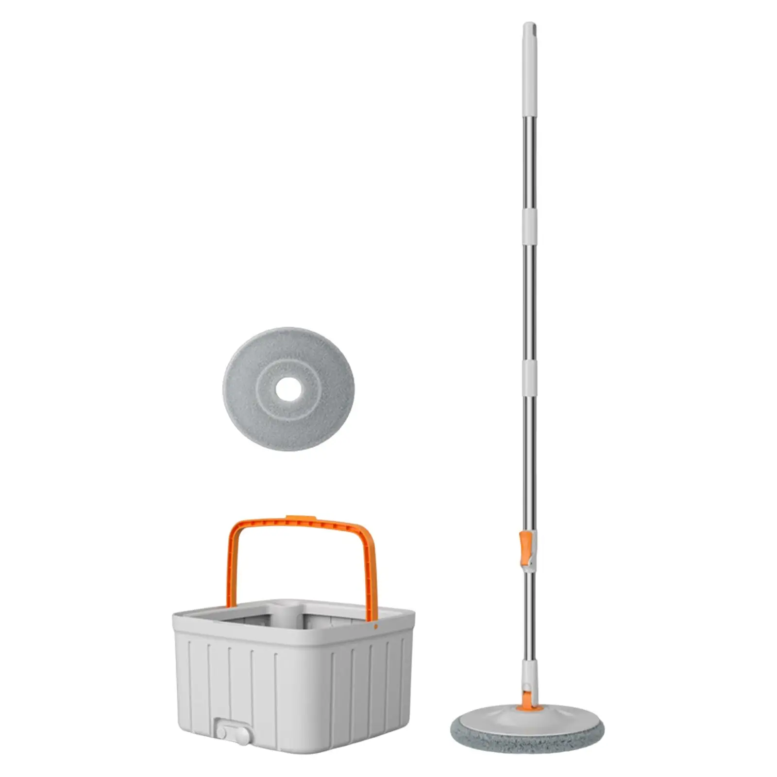 Round Flat Floor Mop Bucket Set Floor Cleaning System , with Separated Clean and