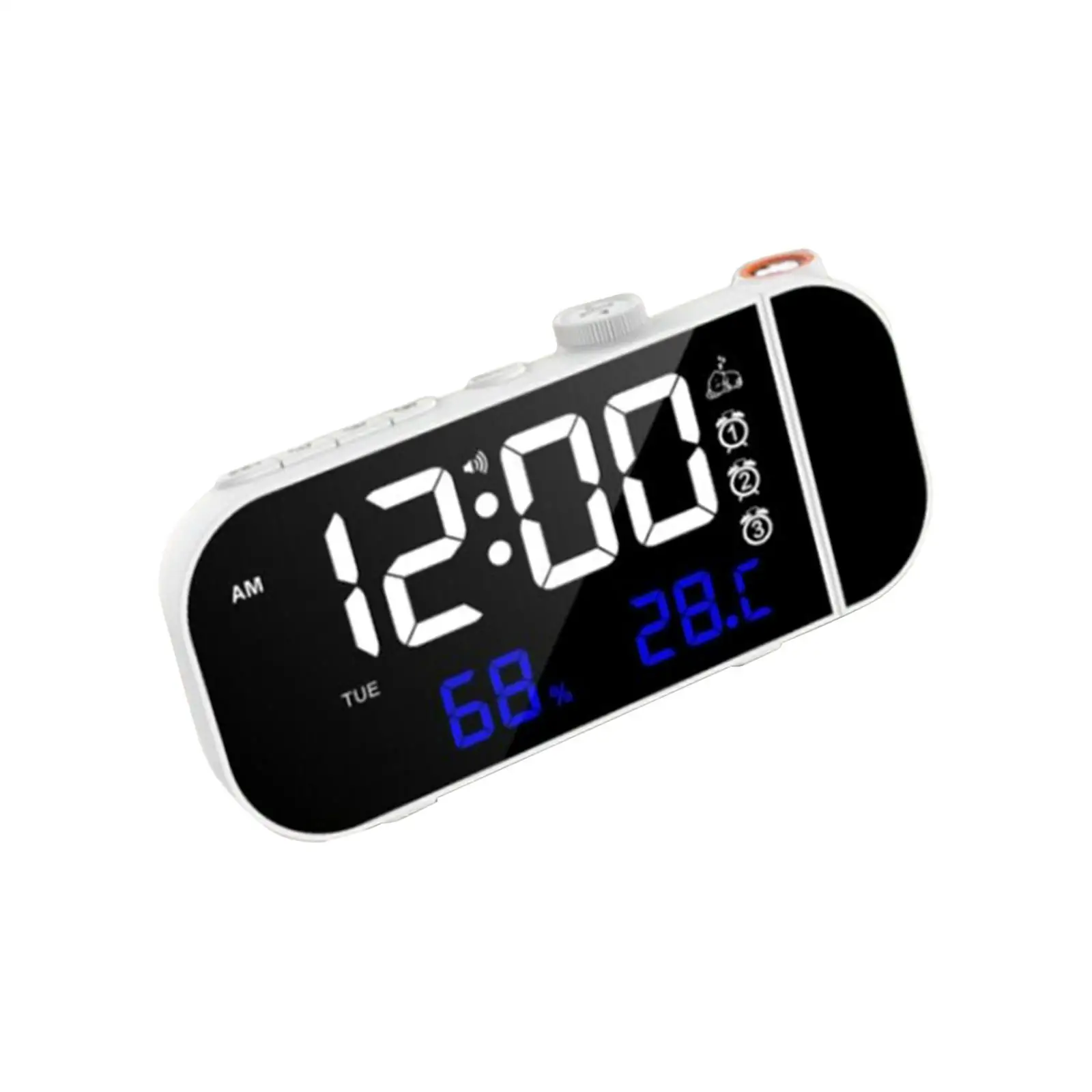 Projection Alarm Clock Bedside Clock Snooze Function Ceiling Wall Projector Clock for NightStand Restaurant Teens Children Bar