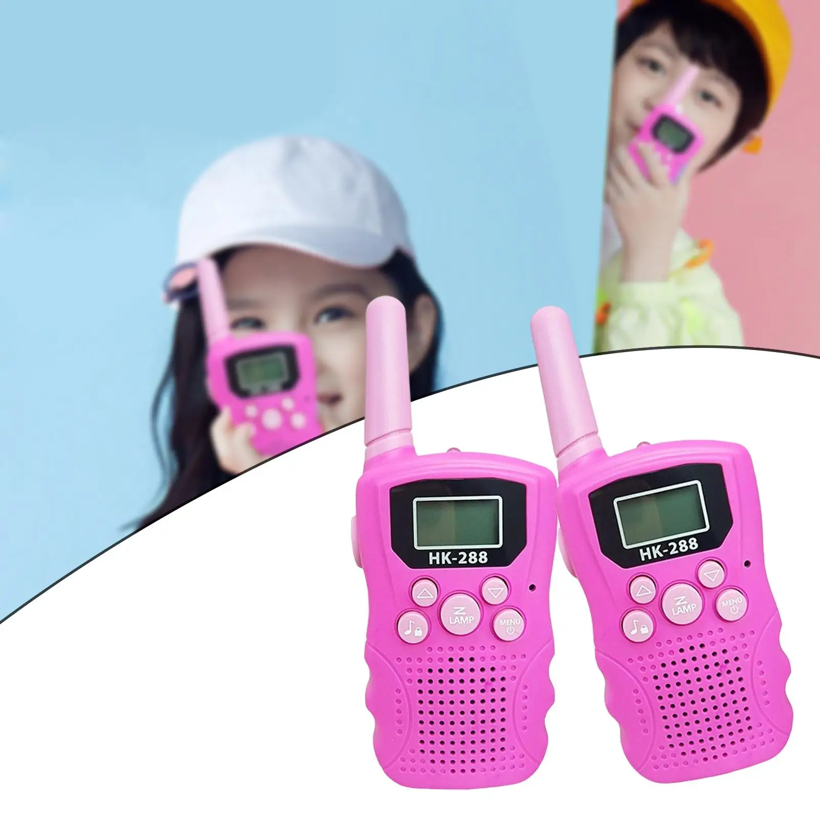 1Pair Walkie Talkie Children 22 Channels Two Way Radio Toy for 3-12 Years Old Outdoor Activities Hiking Family Games Indoor Toys