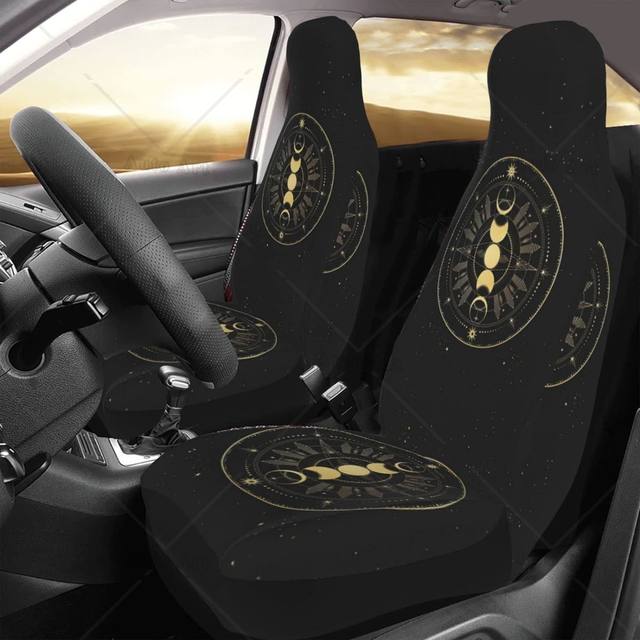 Moon Phases 2024 Polyester Car Seat Covers