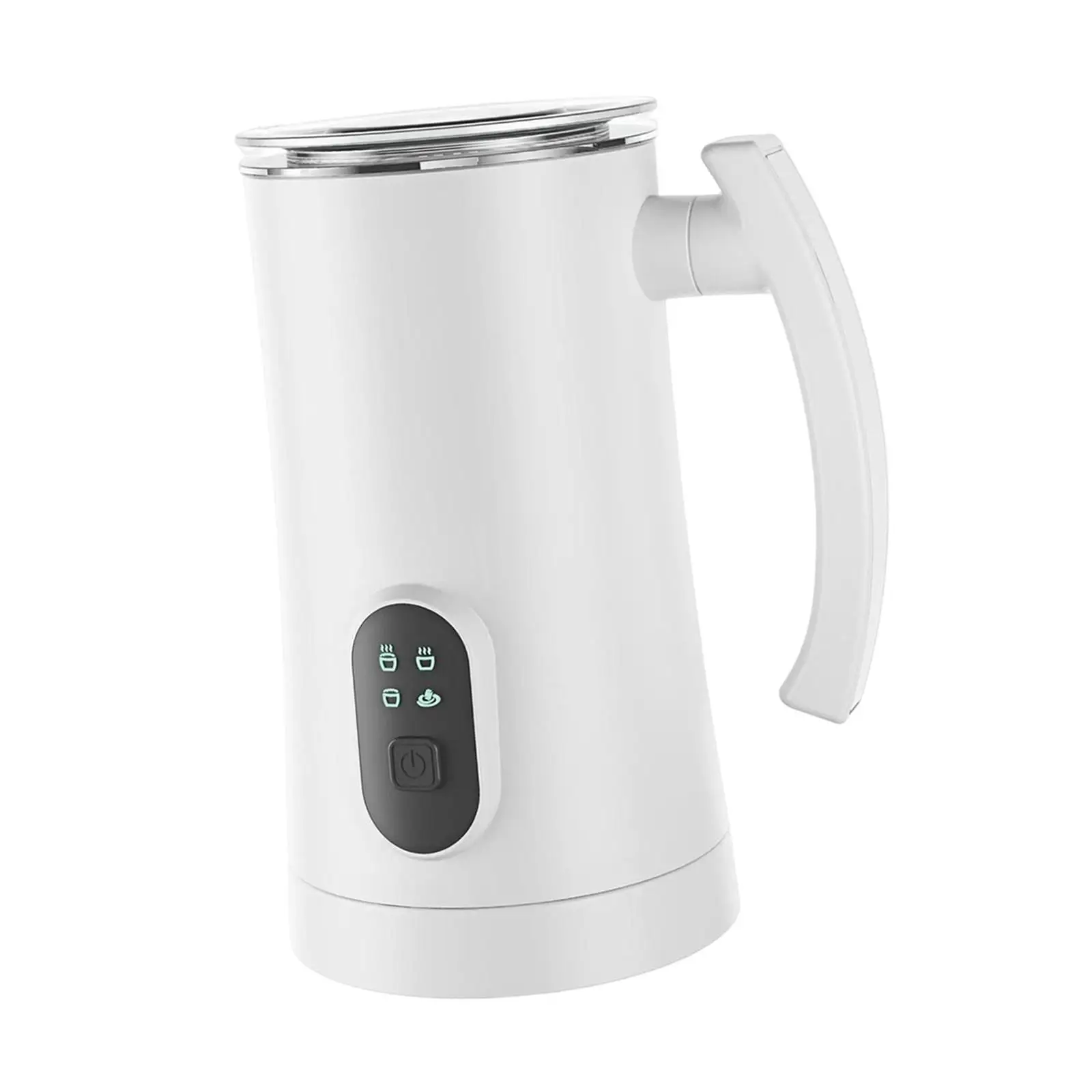4 in 1 Electric Milk Steamer Portable Stainless Steel Hot and Cold Milk Frother Latte Foam Making Automatic Milk Warmer