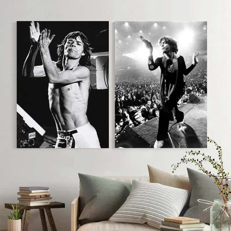 Pictures of Mick Jagger Printed on Canvas