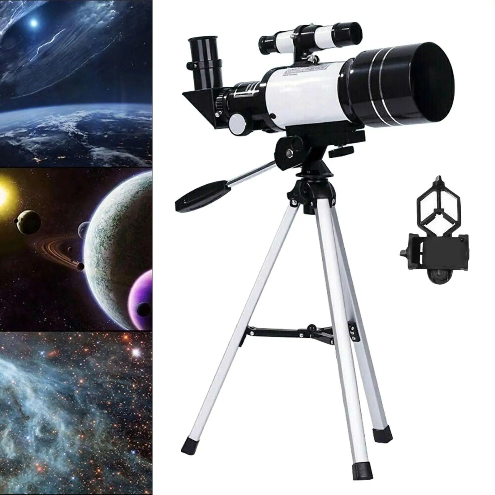 Portable F30070 Zoom 150X Astronomical Reflector Telescope Set With Tripod