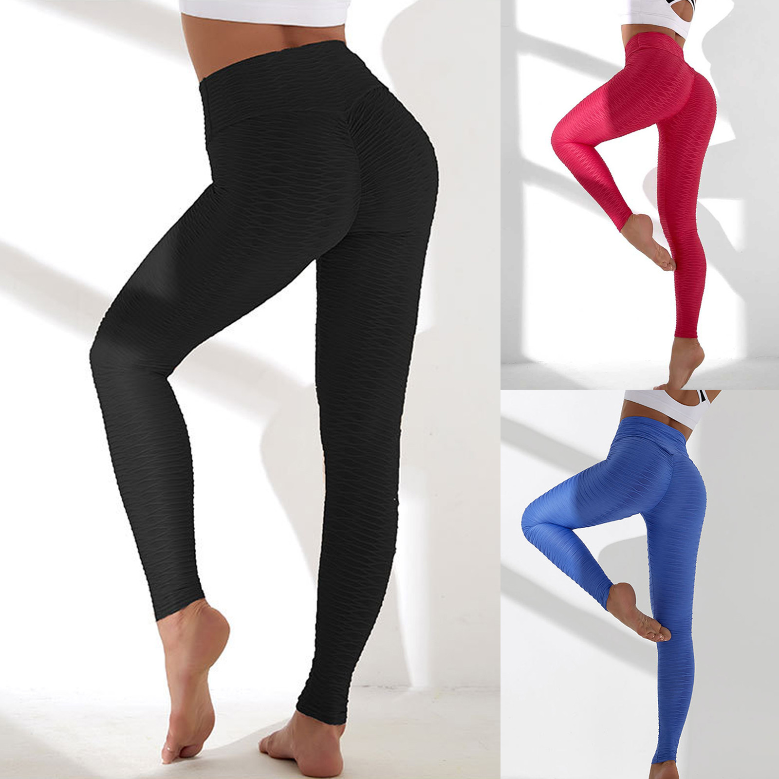 High Waist Yoga Pants Workout Slimming 