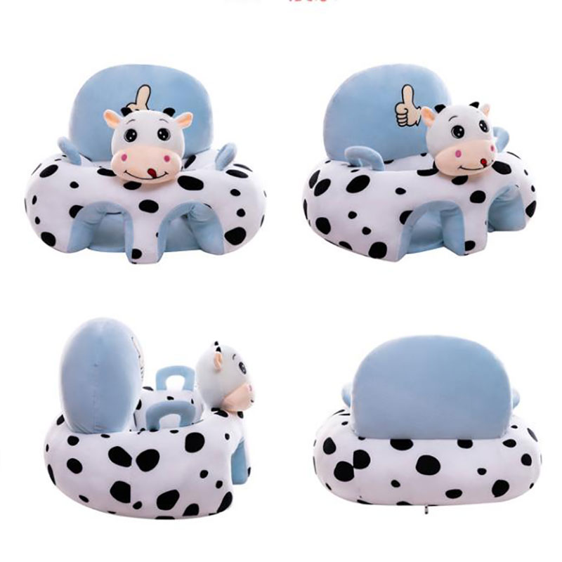 1PC Baby Learning Sitting Seat Support Seat Cover Washable Without Filler Cradle Sofa Chair Without Cotton(Sitting Chair Cover!)