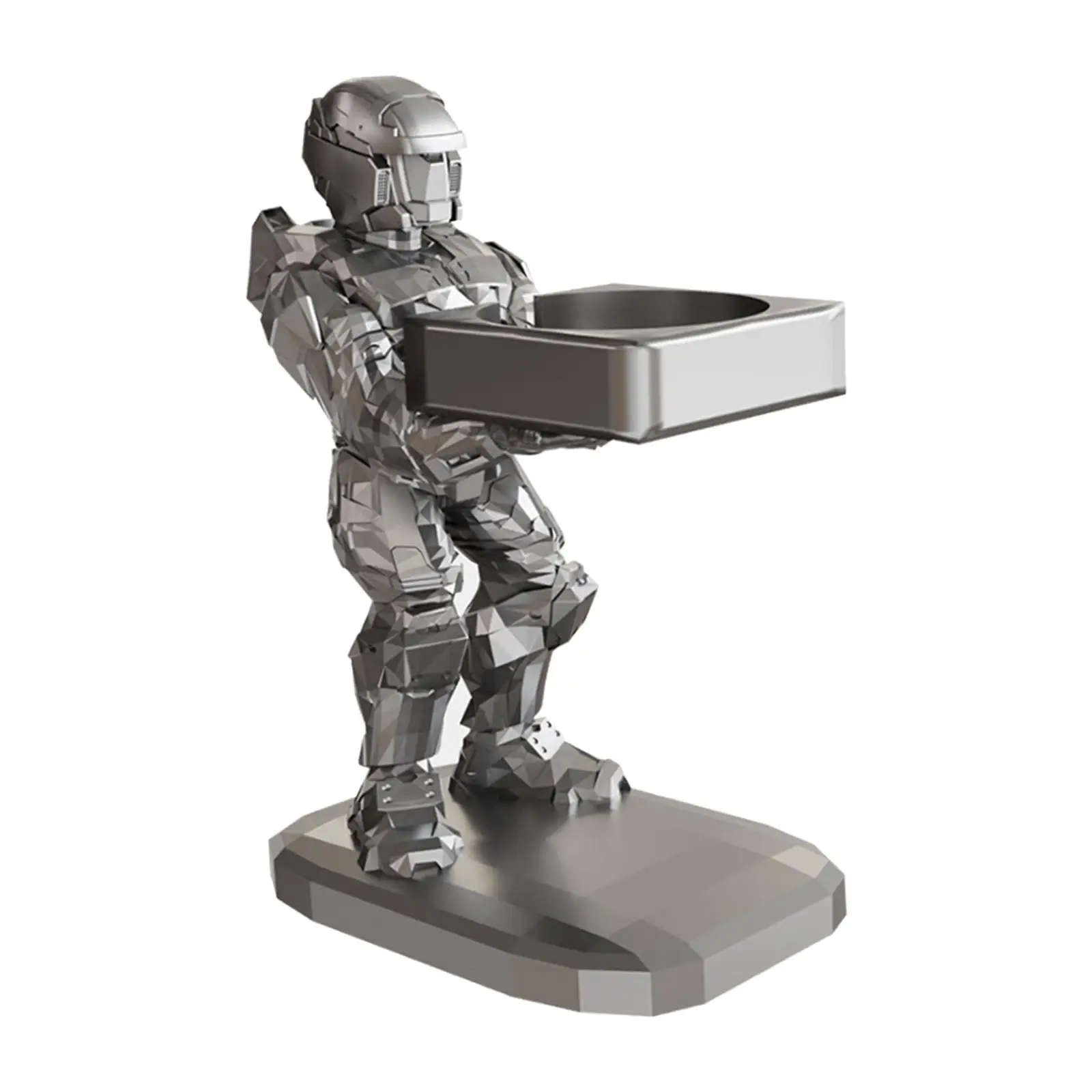 Robot Statue Watch Stand Holder Watch Storage Tray for Bedroom Side Table Modern