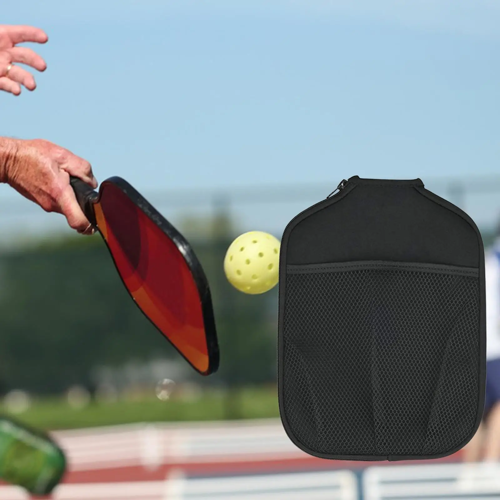 Pickleball Paddle Cover, Racket Case, Zipper Pouch Durable Protective Sleeve