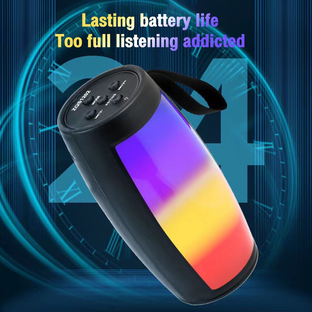 Title 7, LED Colorfull Lights Wireless Bluetooth Speaker...