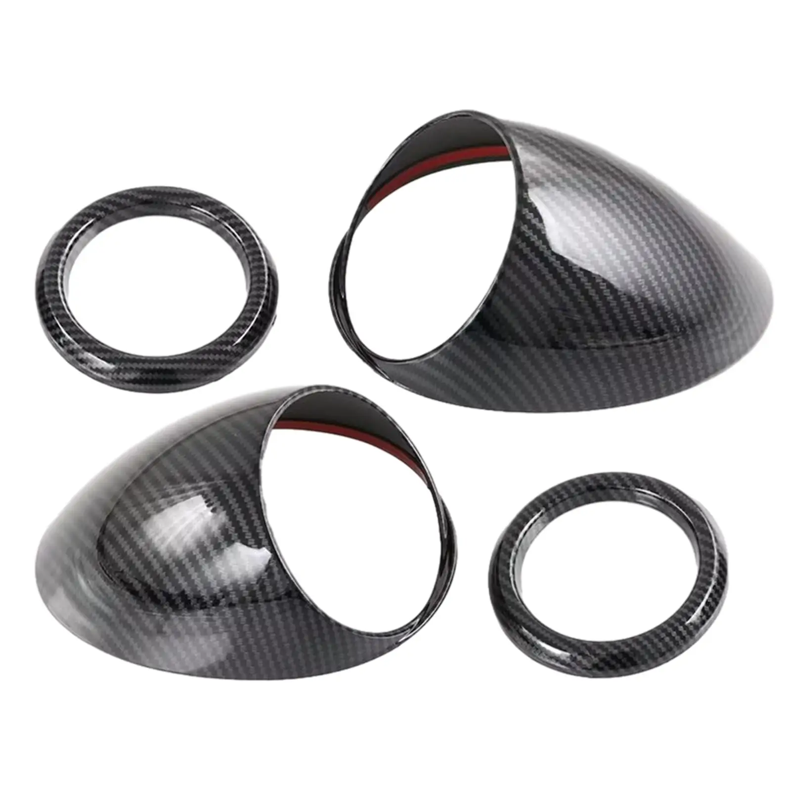 4Pcs Air Vent Outlet Panel Cover Decoration Easy Clean Carbon Fiber Style Car Auto Interior for Byd ea1 Stable Performance