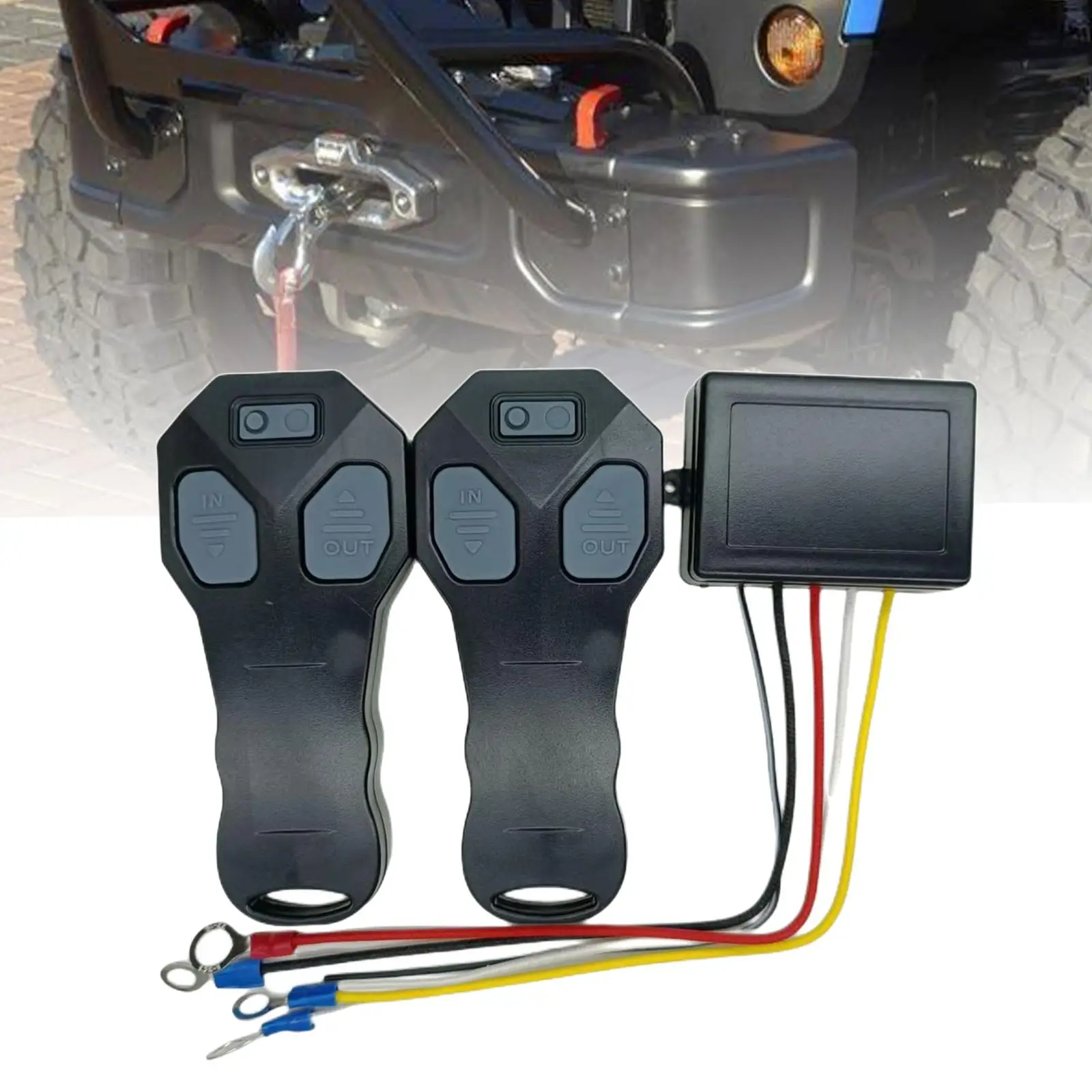 Winch Remote Control Kit Handset Switch 2 Electric Remote Control DC12V 24V for