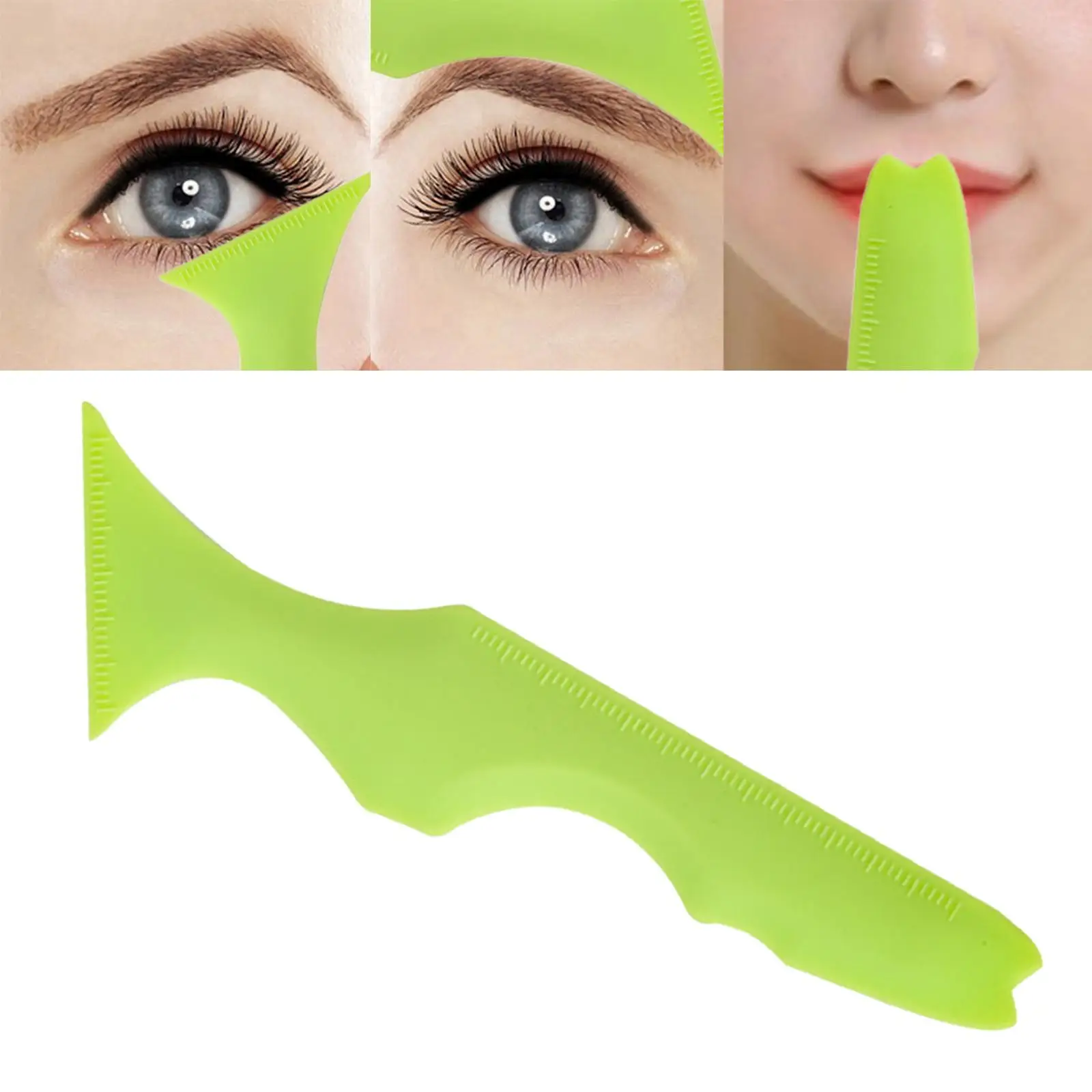 Silicone Eyeliner Stencil Eyeshadow Stencil Eyeliner Applicator Guide Tool Comfortable to Hold Soft and Durable Multifunctional