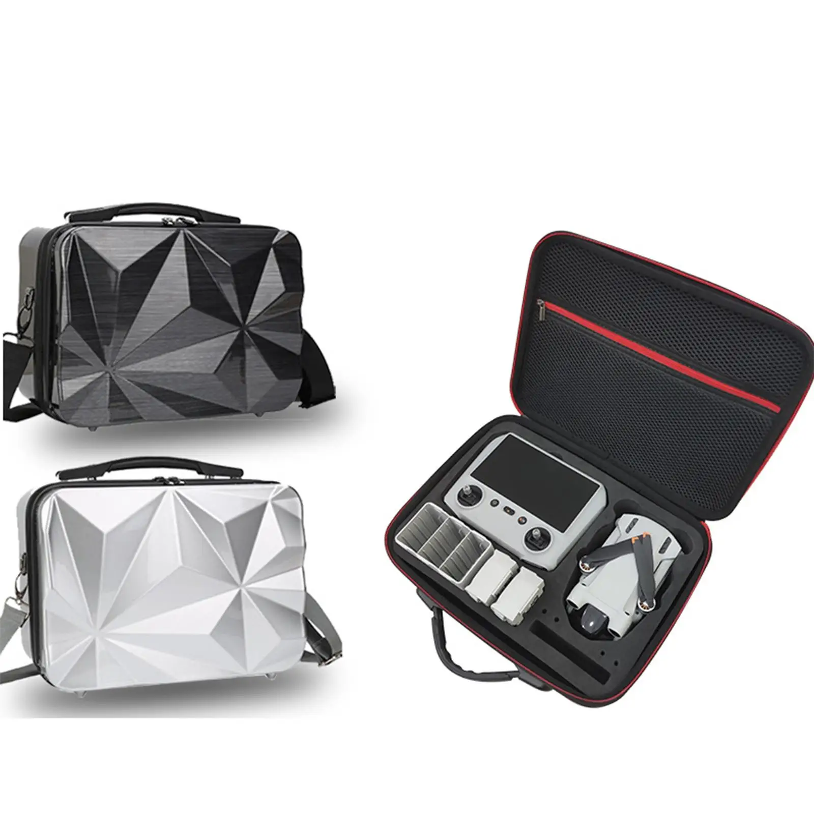 Hard Carrying Case with Mesh Pocket for Travel for Mini 3 Pro