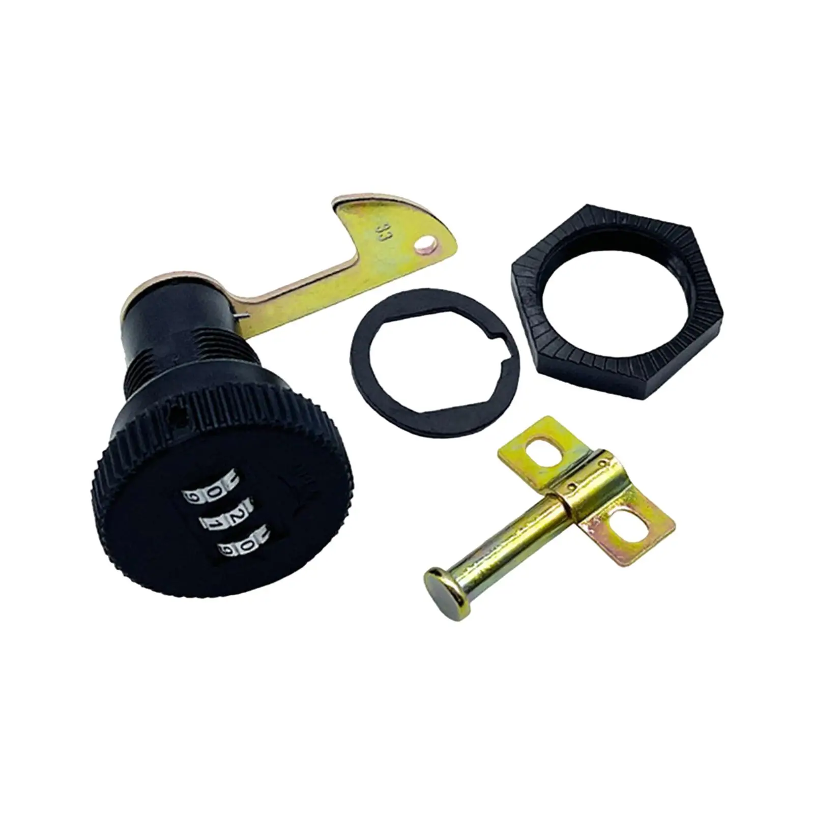 Password Code Lock 3 Digit for Motorbike Rear Trunk Easily Install Sturdy Professional