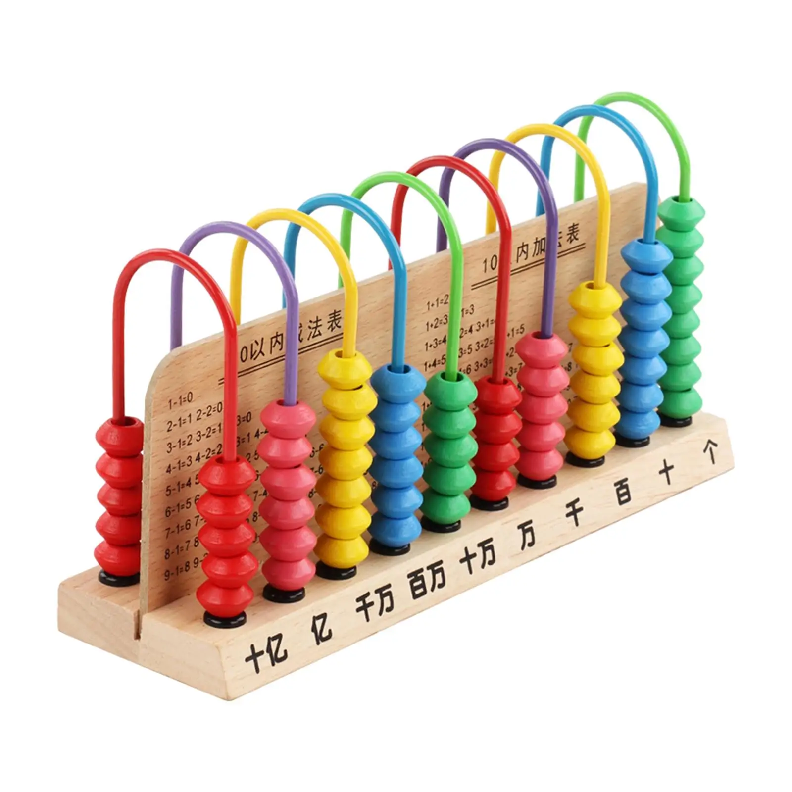 Add Subtract Abacus Classic Wooden Counting Toy for Baby Toddlers Kids