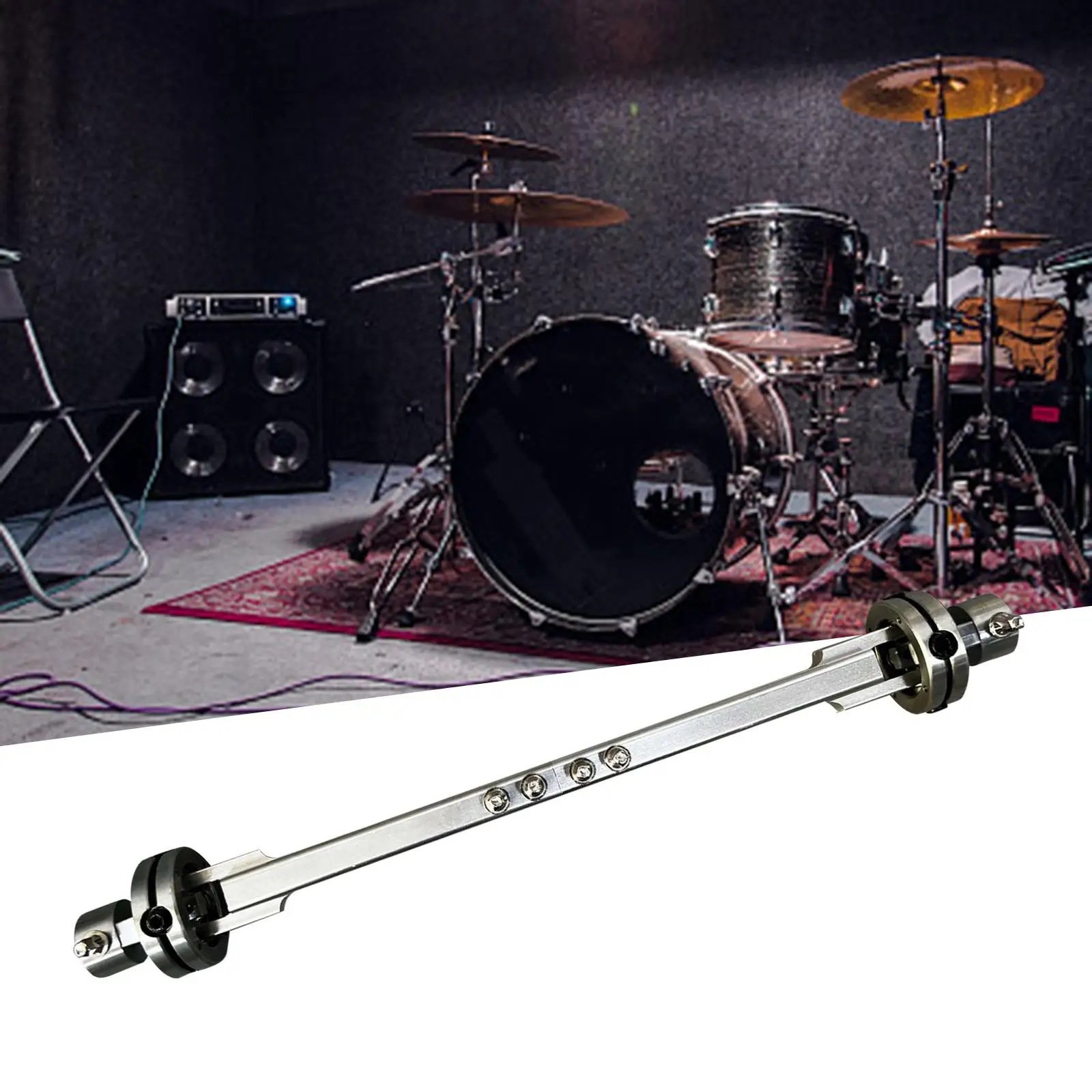 Heavy Duty Double Bass Drum Linkage Tight Connection Percussion Instrument Accessory Adjustable Parts