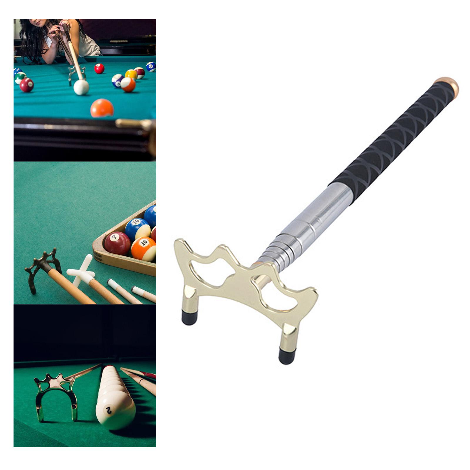 Pro Billiards Pool Cue Bridge Stick Removable Bridge Head Telescopic for Cue Stick Pool Table Accessory Indoor Game Competition