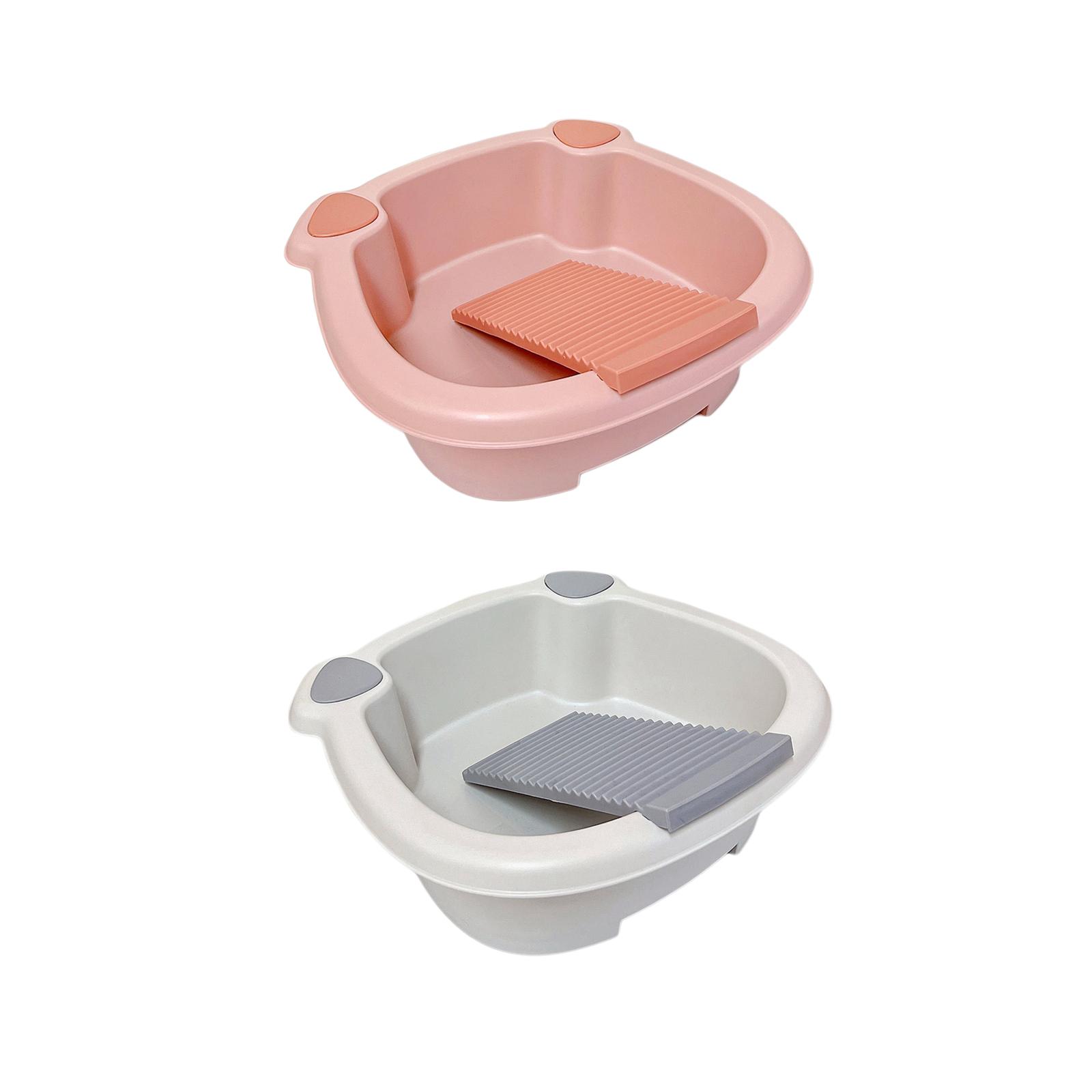 Washing Clothes Bucket Hand Wash Board Washboard Basin Wash Tub with Washboard for Hand Wash Clothes Underwear Blouses Home Washing Clothes Bucket Hand Wash Board Washboard Basin Wash Tub with Washboard for Hand Wash Clothes Underwear Blouses Home