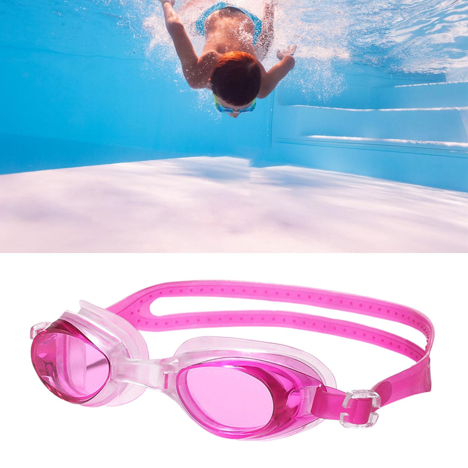 Swim Goggles with Portable Case Anti Fog Soft Silicone Nose Bridge Swimming Goggles Adjustable Swim Glasses for Adult Youth