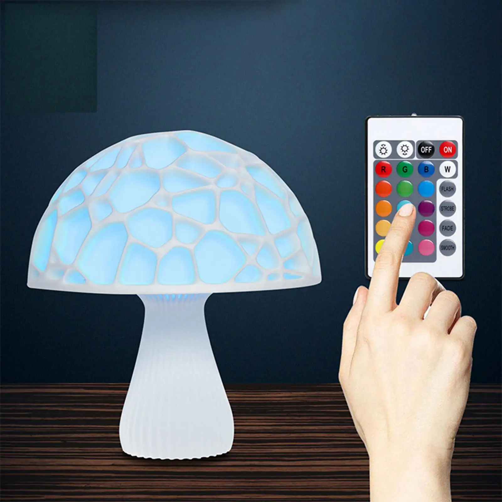 Table Lamp Dimmable Multicolor Mushroom   USB Night Light for