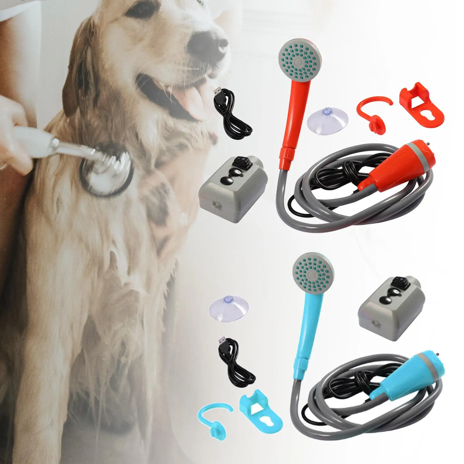 Portable Camping Shower Pump Compact 12V for Dog Cleaning Hiking