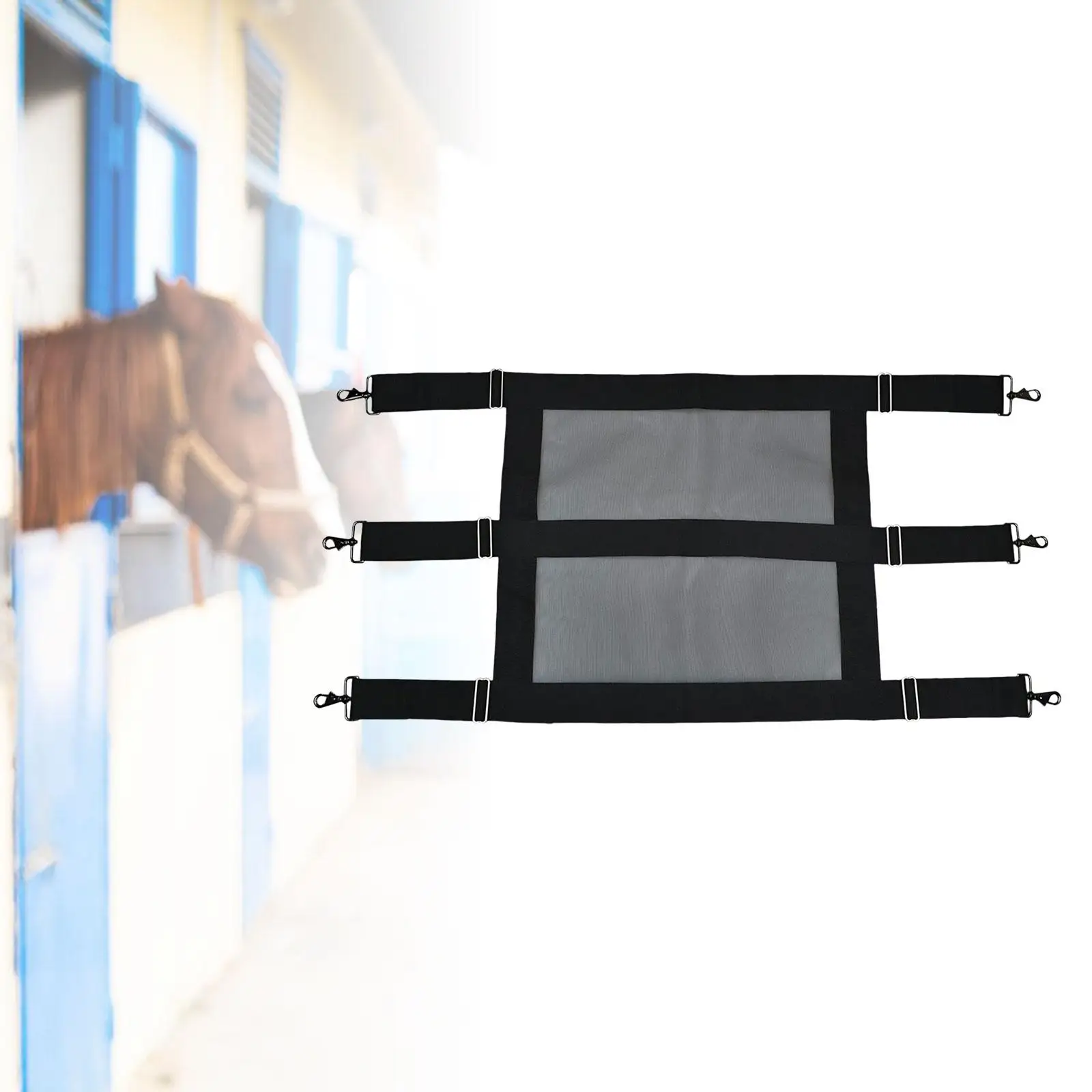 Horse Stall guard for Horses with Adjustable Straps Extra Wide for Barn
