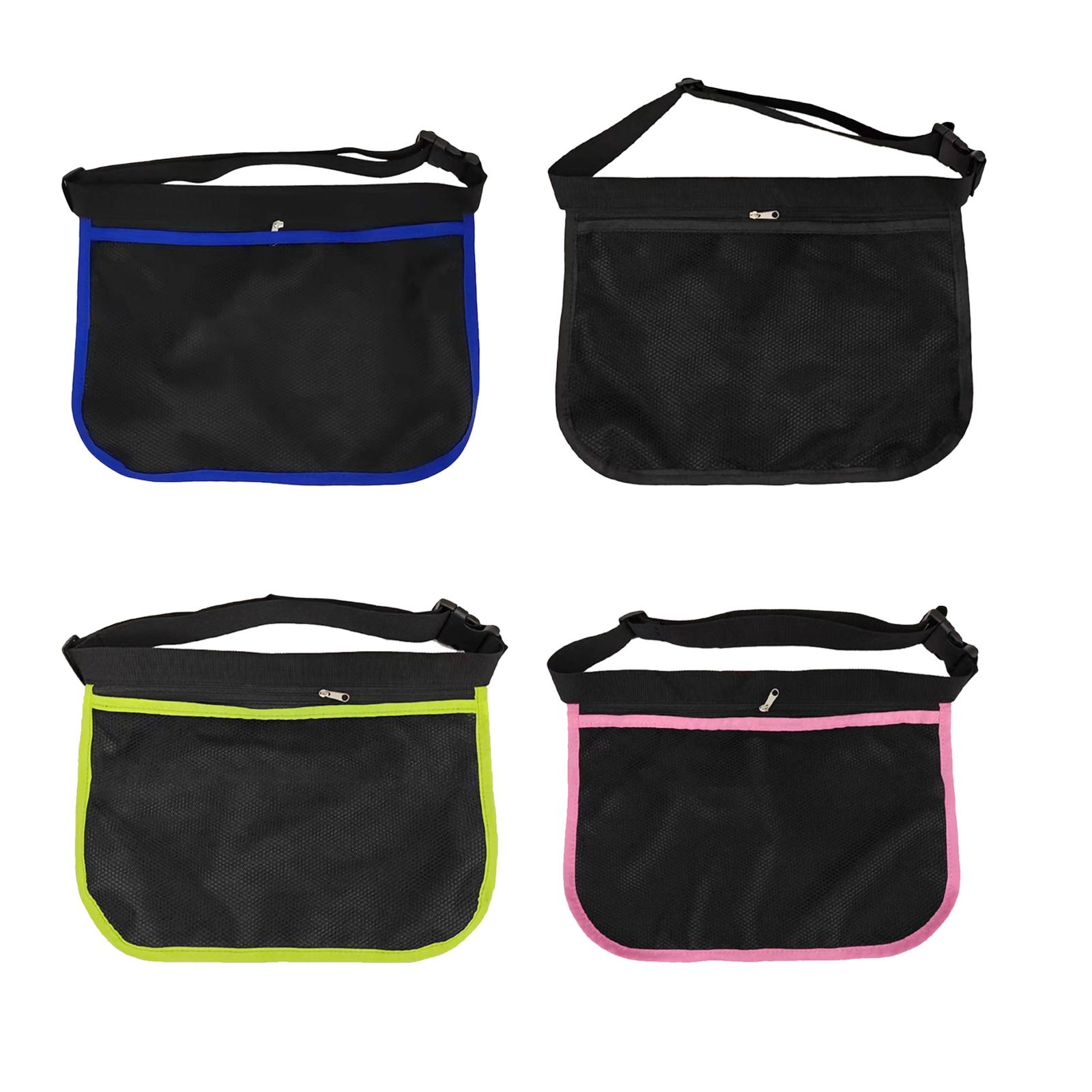 Tennis Ball Band Holder Pickleballs Waist Hip Bag Women Men Mesh Storage Bag Holding 8 Balls Pickleball Bag Carrier for