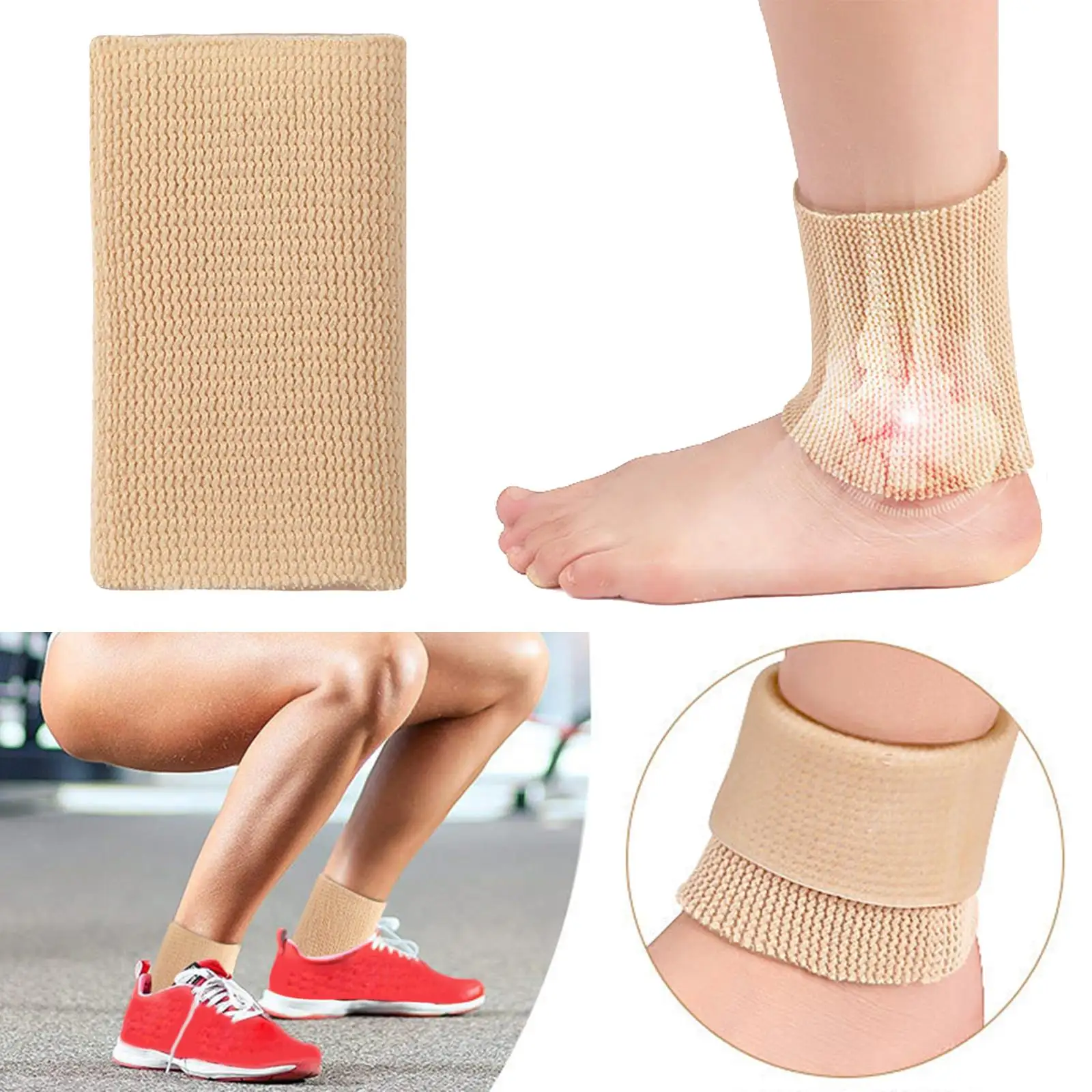 Ankles Brace Sleeve Elastic Protection Nylon Ankle Support for Running Sports Cycling