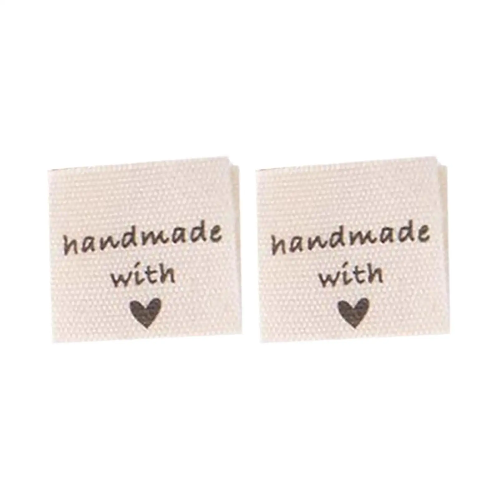 100 Clothing Labels Hand Made Labels Garment Decoration Personalized Sewing Labels for Doll Clothes Knitting Clothes Sewing Bags