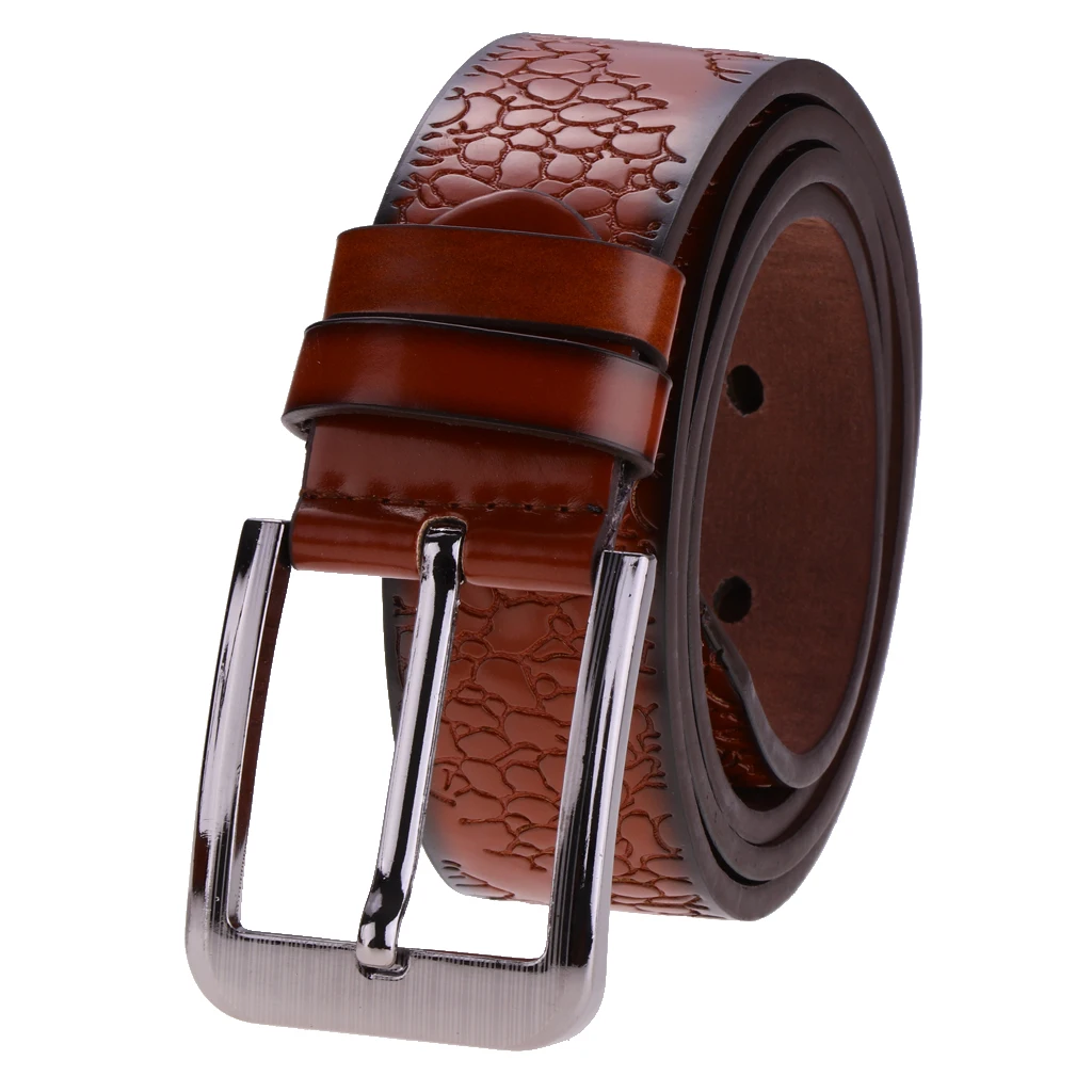 Men` Buckle Belts PU Leather Waistband Waistbelt Fashion Accessory Gift